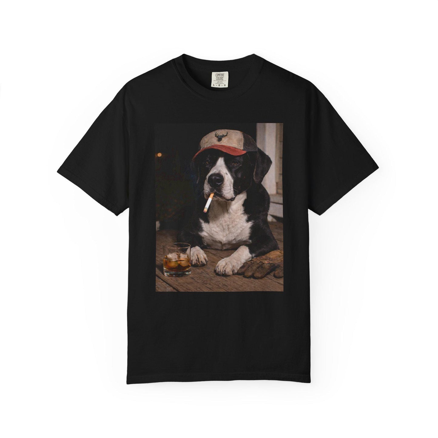 Funny Black & White Mixed Breed Shirt, Dog Dad T-Shirt, Blue Collar Man Gag Gift Tee Husband, Pound Pup Meme Humor Comfort Colors® Tshirt