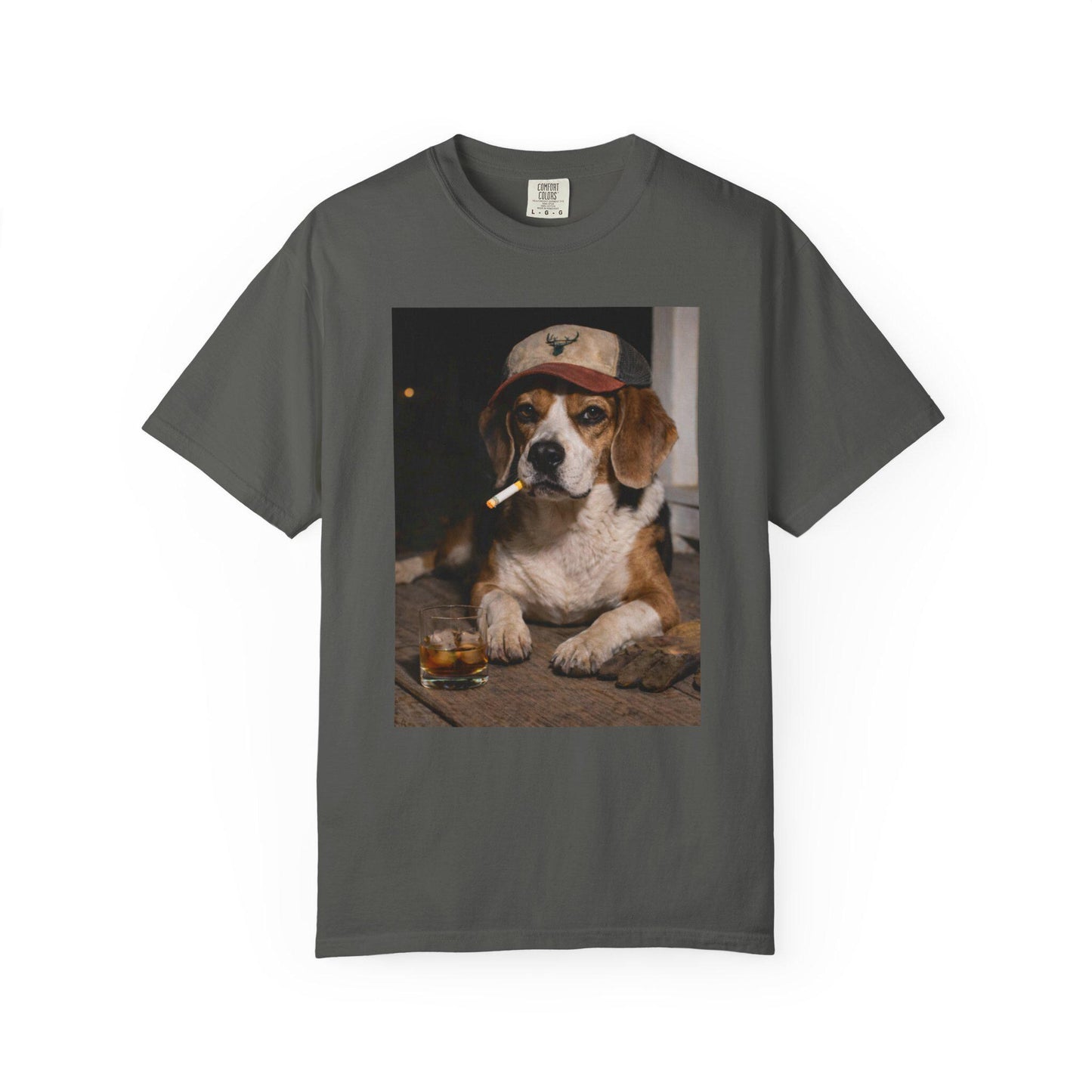 Funny Beagle Shirt, Dog Dad T-Shirt, Blue Collar Man Gag Gift Tee For Husband, Hilarious Meme Humor Comfort Colors® Tshirt