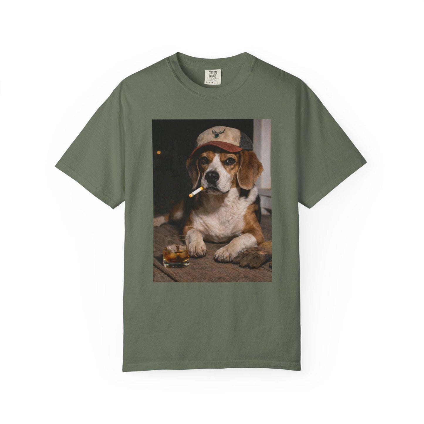 Funny Beagle Shirt, Dog Dad T-Shirt, Blue Collar Man Gag Gift Tee For Husband, Hilarious Meme Humor Comfort Colors® Tshirt
