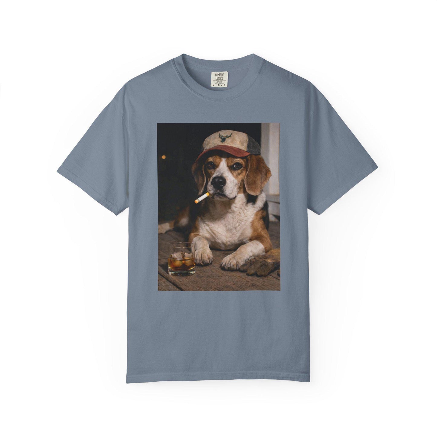 Funny Beagle Shirt, Dog Dad T-Shirt, Blue Collar Man Gag Gift Tee For Husband, Hilarious Meme Humor Comfort Colors® Tshirt
