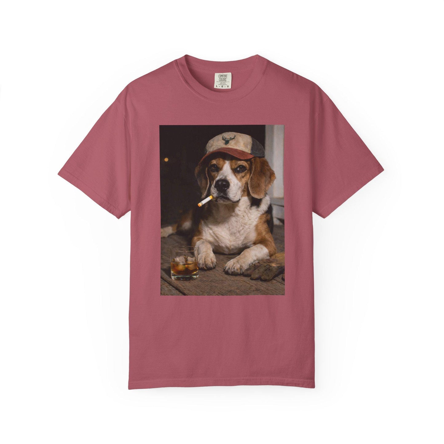 Funny Beagle Shirt, Dog Dad T-Shirt, Blue Collar Man Gag Gift Tee For Husband, Hilarious Meme Humor Comfort Colors® Tshirt