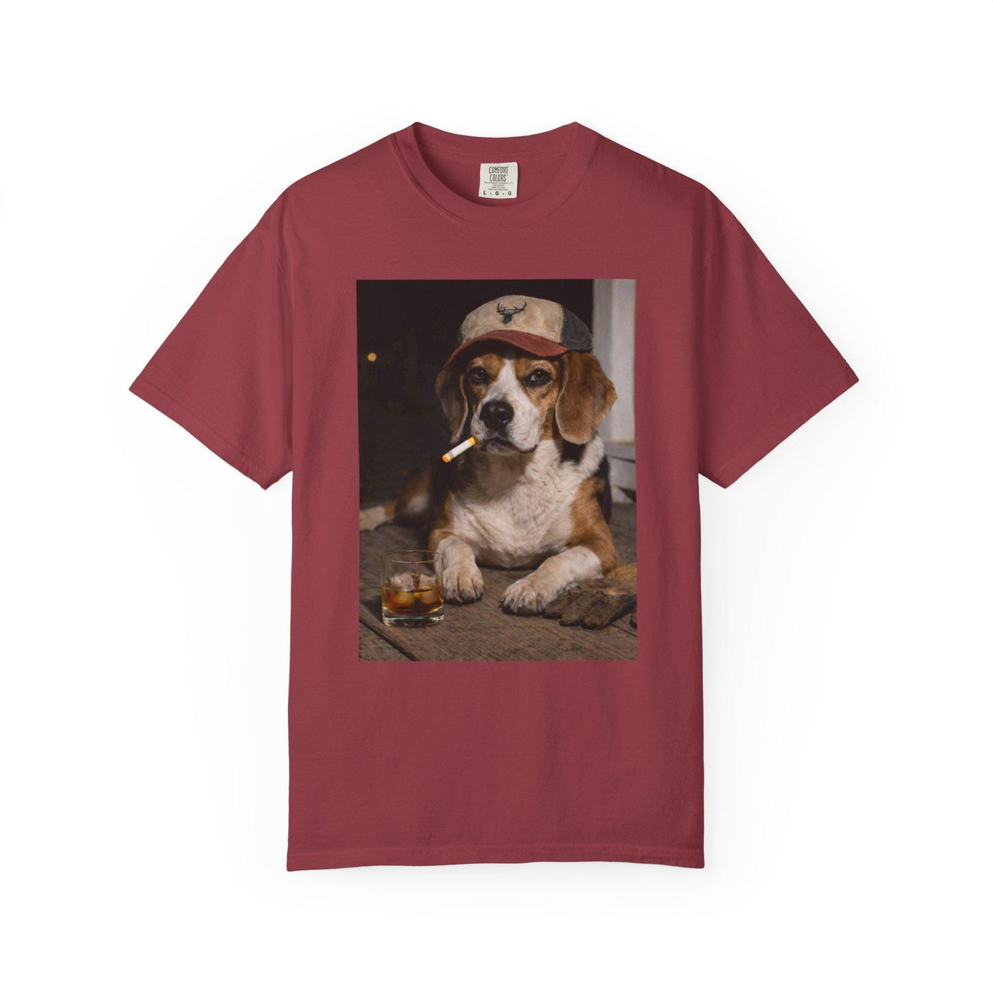 Funny Beagle Shirt, Dog Dad T-Shirt, Blue Collar Man Gag Gift Tee For Husband, Hilarious Meme Humor Comfort Colors® Tshirt