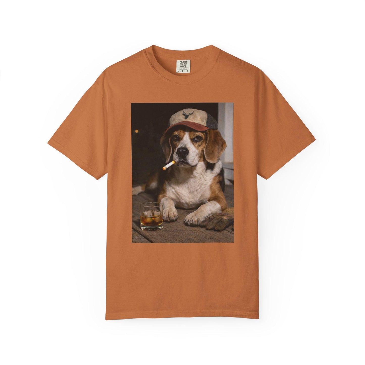 Funny Beagle Shirt, Dog Dad T-Shirt, Blue Collar Man Gag Gift Tee For Husband, Hilarious Meme Humor Comfort Colors® Tshirt