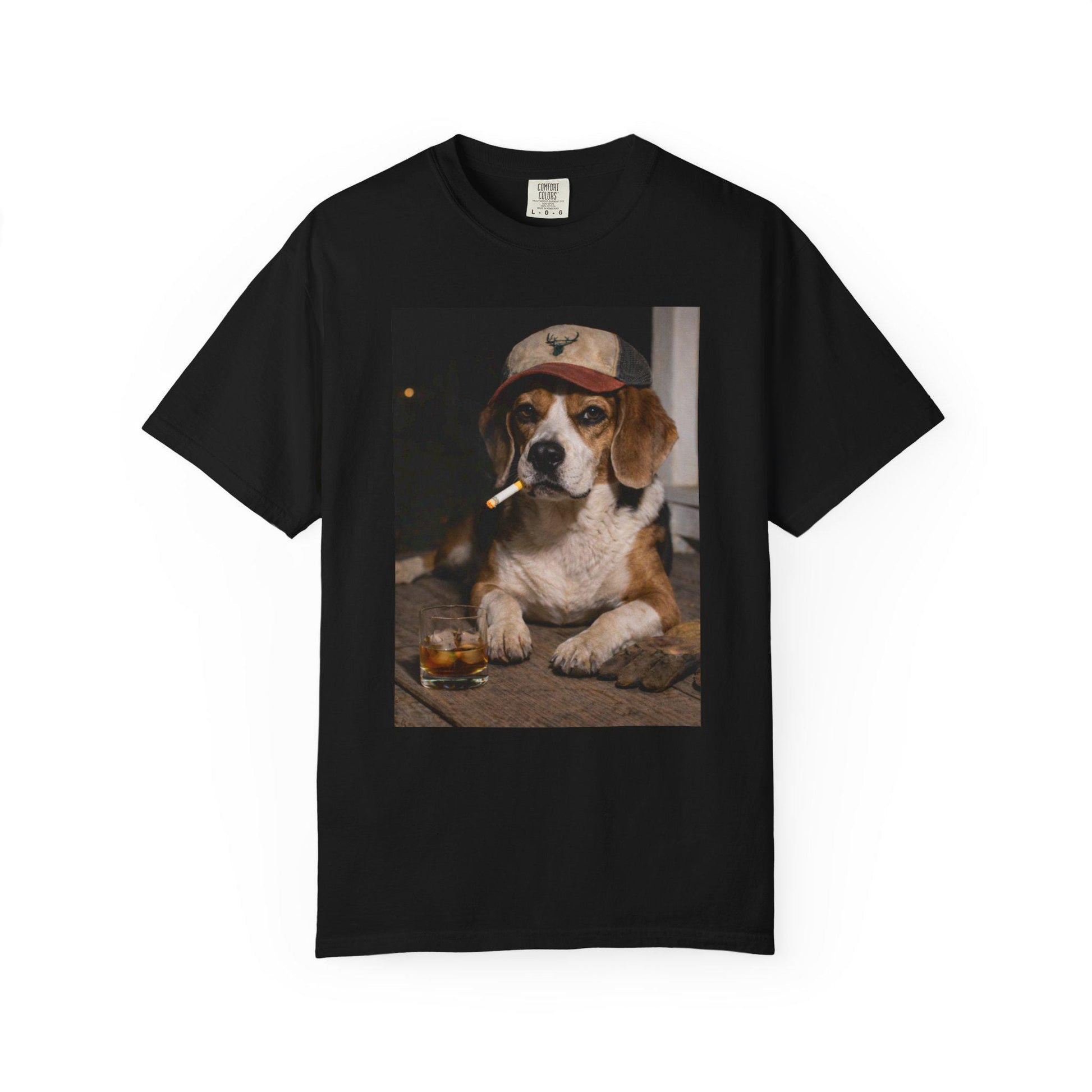Funny Beagle Shirt, Dog Dad T-Shirt, Blue Collar Man Gag Gift Tee For Husband, Hilarious Meme Humor Comfort Colors® Tshirt