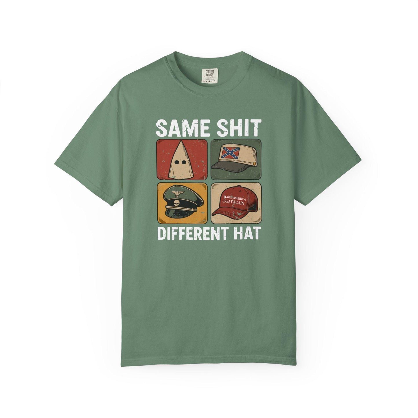 Same Shit Different Hat TShirt, Anti Trump Anti MAGA Political T-shirt, Funny Protest Graphic Tee, Dark Humor Shirt, FDT Gift For Democrat