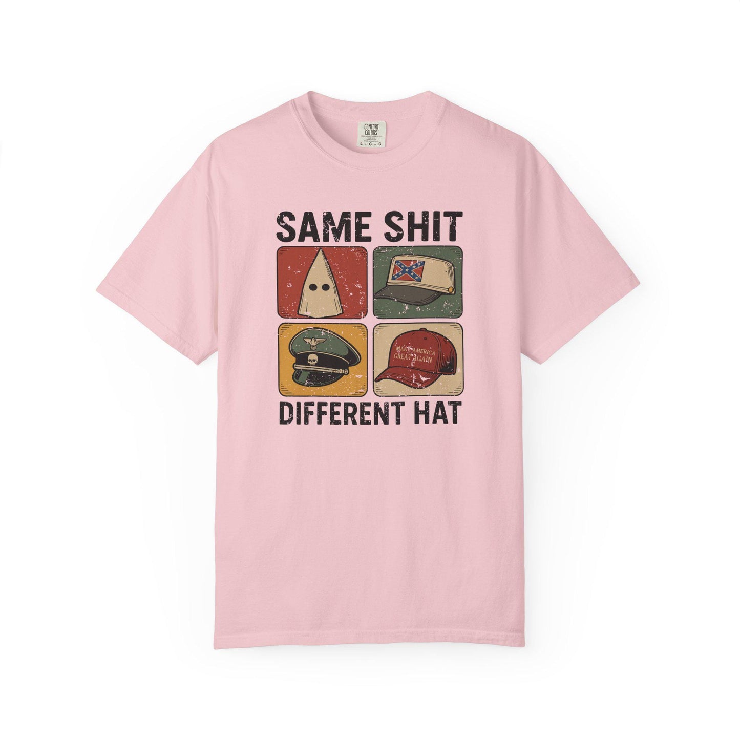 Same Shit Different Hat TShirt, Anti Trump Anti MAGA Political T-shirt, Funny Protest Graphic Tee, Dark Humor Shirt, FDT Gift For Democrat