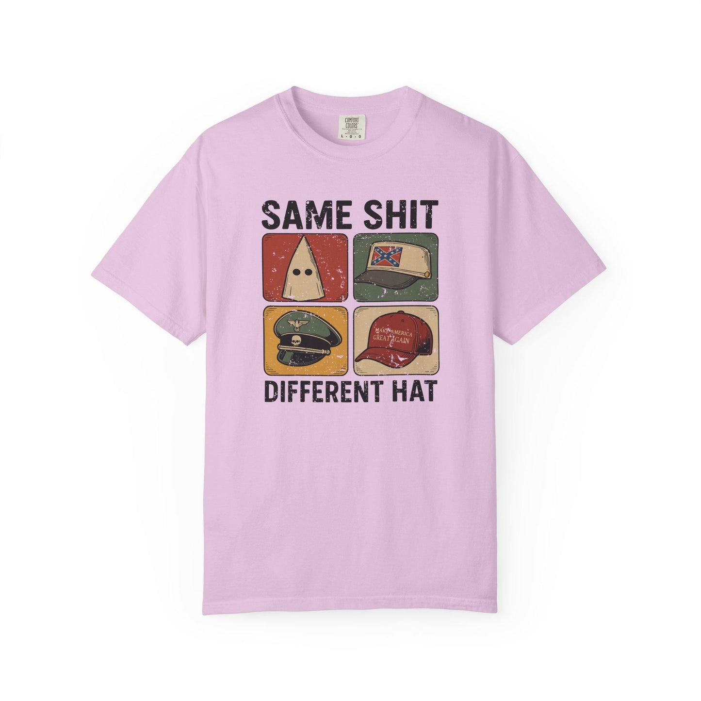 Same Shit Different Hat TShirt, Anti Trump Anti MAGA Political T-shirt, Funny Protest Graphic Tee, Dark Humor Shirt, FDT Gift For Democrat
