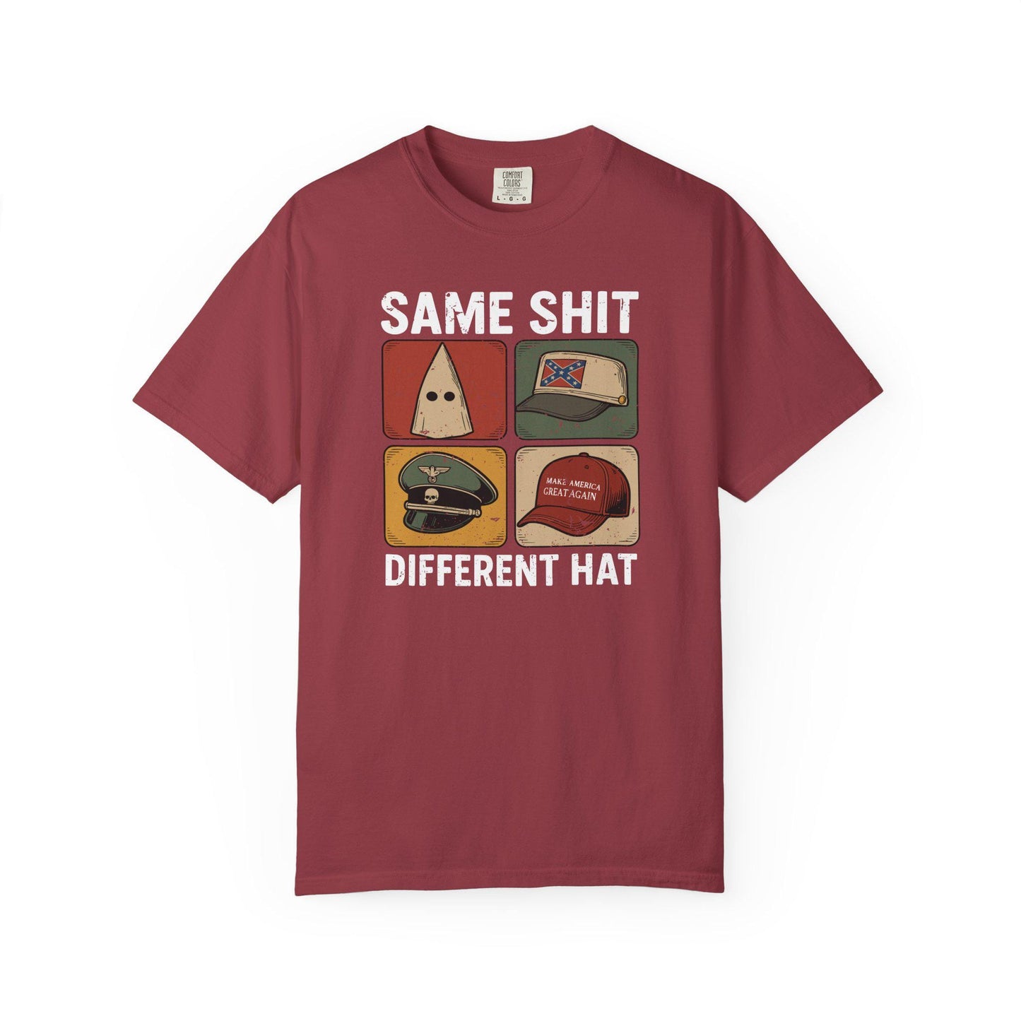 Same Shit Different Hat TShirt, Anti Trump Anti MAGA Political T-shirt, Funny Protest Graphic Tee, Dark Humor Shirt, FDT Gift For Democrat