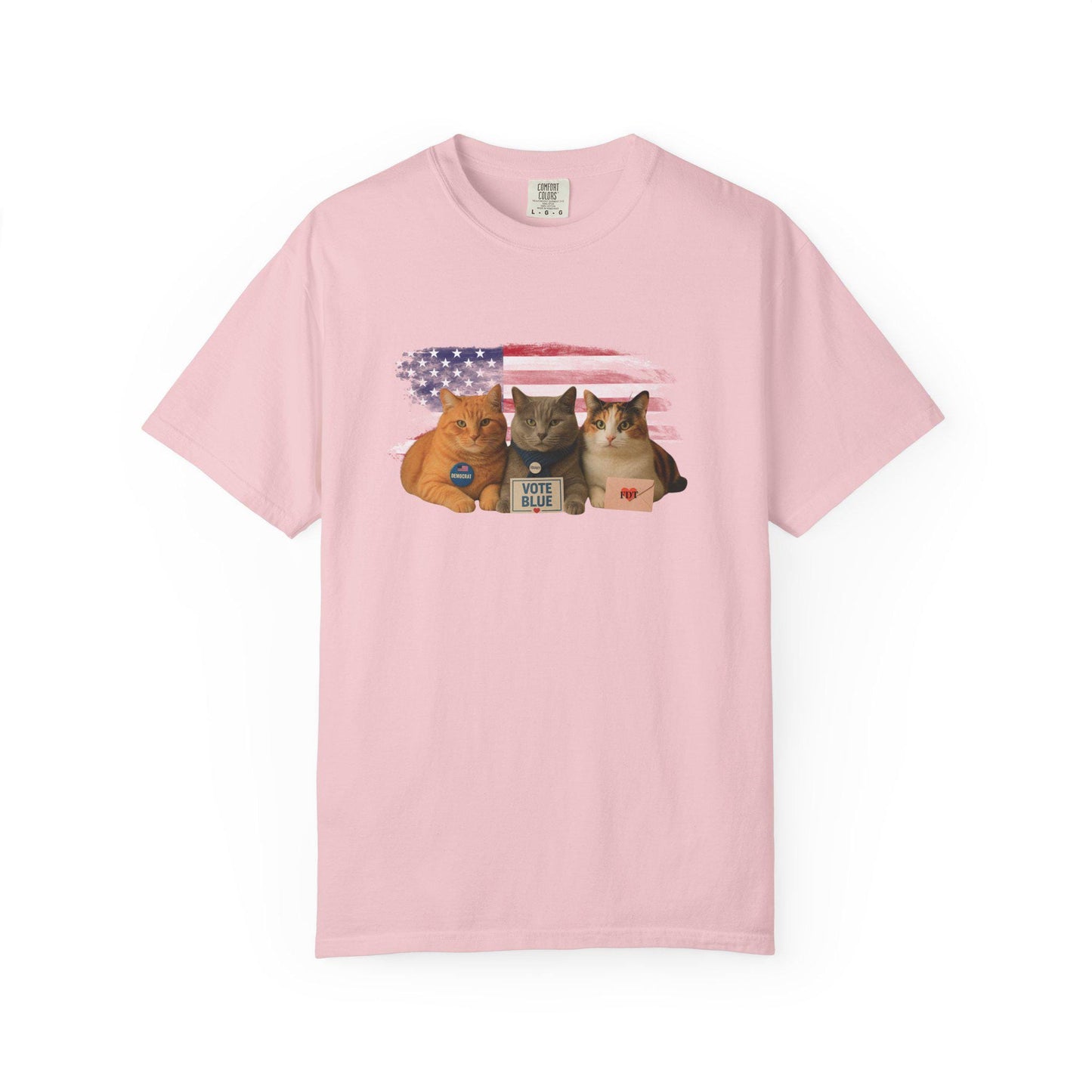 Anti Trump Cat Shirt, Funny Kitty Lover Gag Gift, Hilarious Political Leftist T-Shirt, Progressive Pro-Democracy Tshirt, FDT Protest Tee