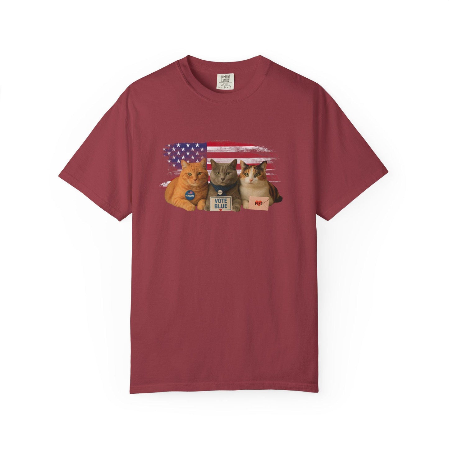 Anti Trump Cat Shirt, Funny Kitty Lover Gag Gift, Hilarious Political Leftist T-Shirt, Progressive Pro-Democracy Tshirt, FDT Protest Tee