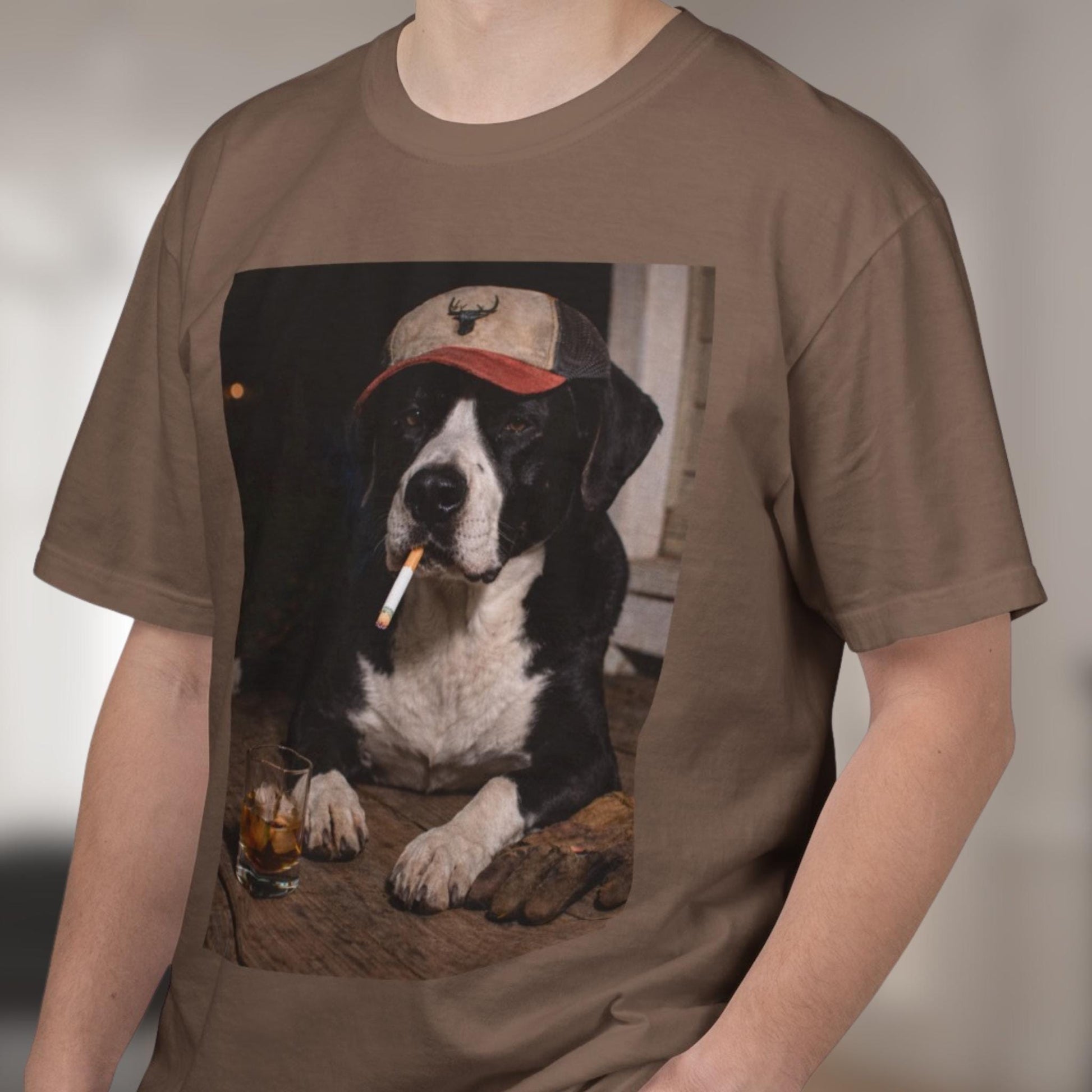 Funny Black & White Mixed Breed Shirt, Dog Dad T-Shirt, Blue Collar Man Gag Gift Tee Husband, Pound Pup Meme Humor Comfort Colors® Tshirt