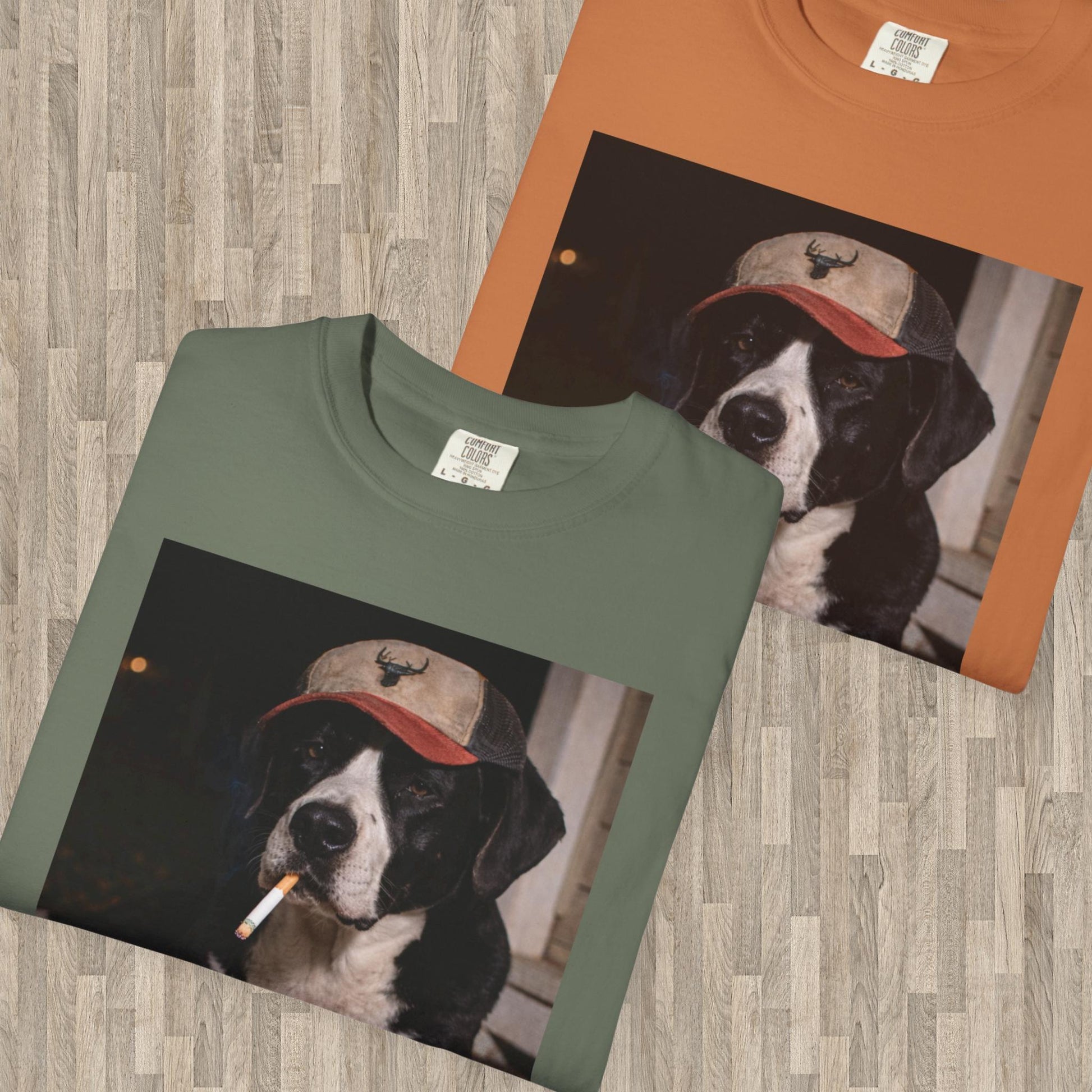 Funny Black & White Mixed Breed Shirt, Dog Dad T-Shirt, Blue Collar Man Gag Gift Tee Husband, Pound Pup Meme Humor Comfort Colors® Tshirt