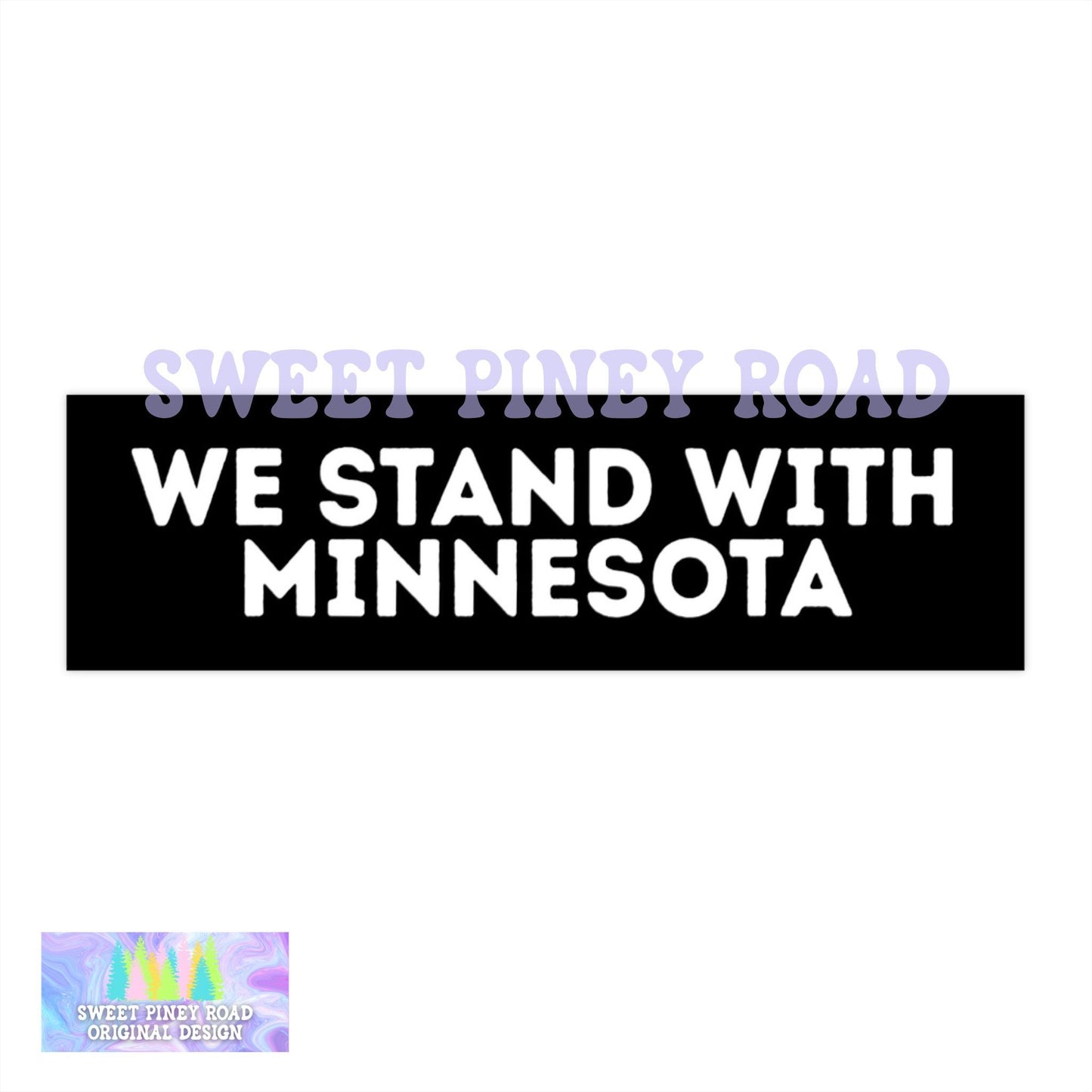 We Stand With Minnesota Car Magnet, F*ck ICE Bumper Sticker, Waltz Protest Fight For Human Rights, Deport The Racists, Anti Trump FDT Rally