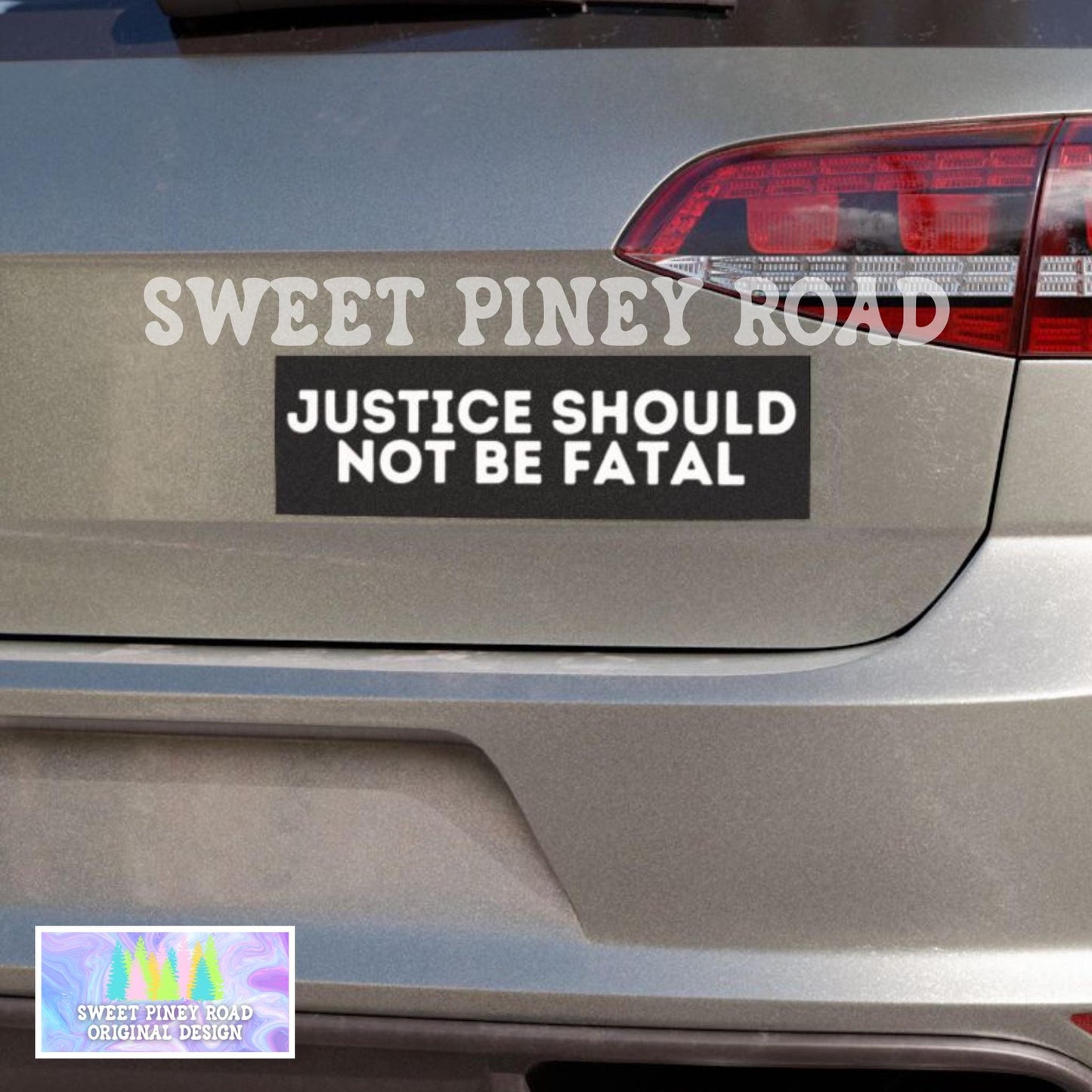 Justice Should Not Be Fatal Car Magnet, F*ck ICE Bumper Sticker, Stand With Minnesota, Abolish ICE, Deport The Racists, Anti Trump FDT