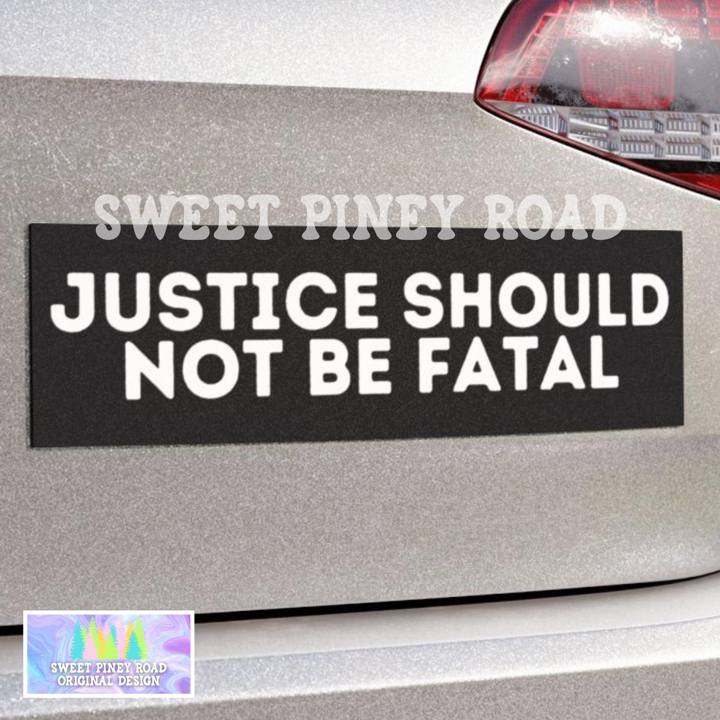 Justice Should Not Be Fatal Car Magnet, F*ck ICE Bumper Sticker, Stand With Minnesota, Abolish ICE, Deport The Racists, Anti Trump FDT