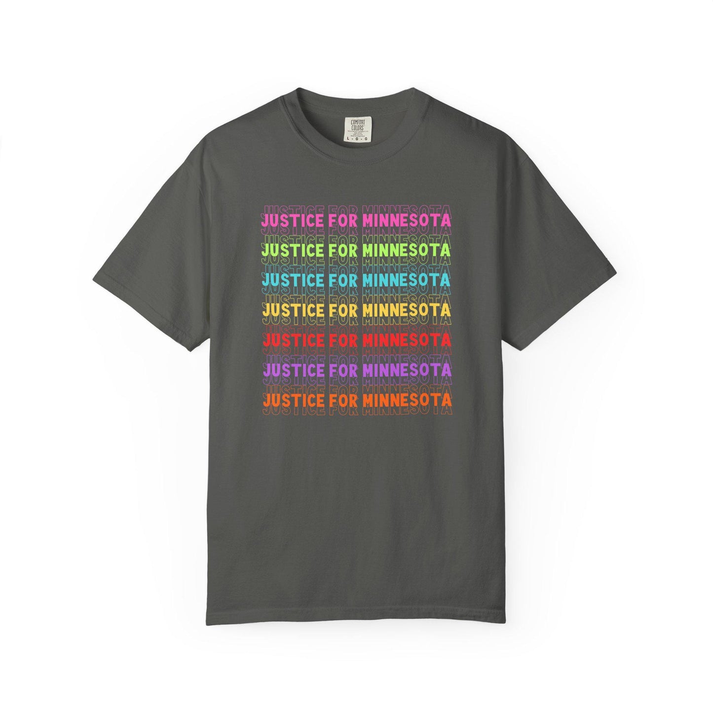 Justice For Minnesota Shirt, Abolish ICE Rainbow T-Shirt, Waltz Protest For Human Rights Tshirt, Protest Rally Tee, F*ck ICE Anti Trump FDT