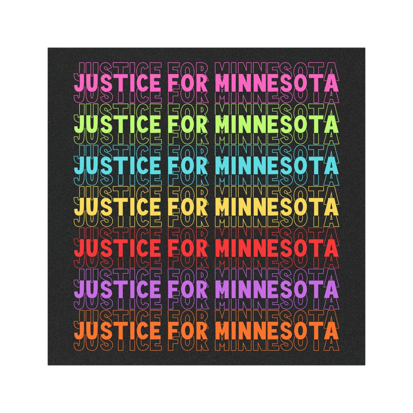 Justice For Minnesota Car Magnet, Abolish ICE Rainbow, Waltz Protest For Human Rights Bumper Sticker, Protest Rally F*ck ICE, Anti Trump FDT