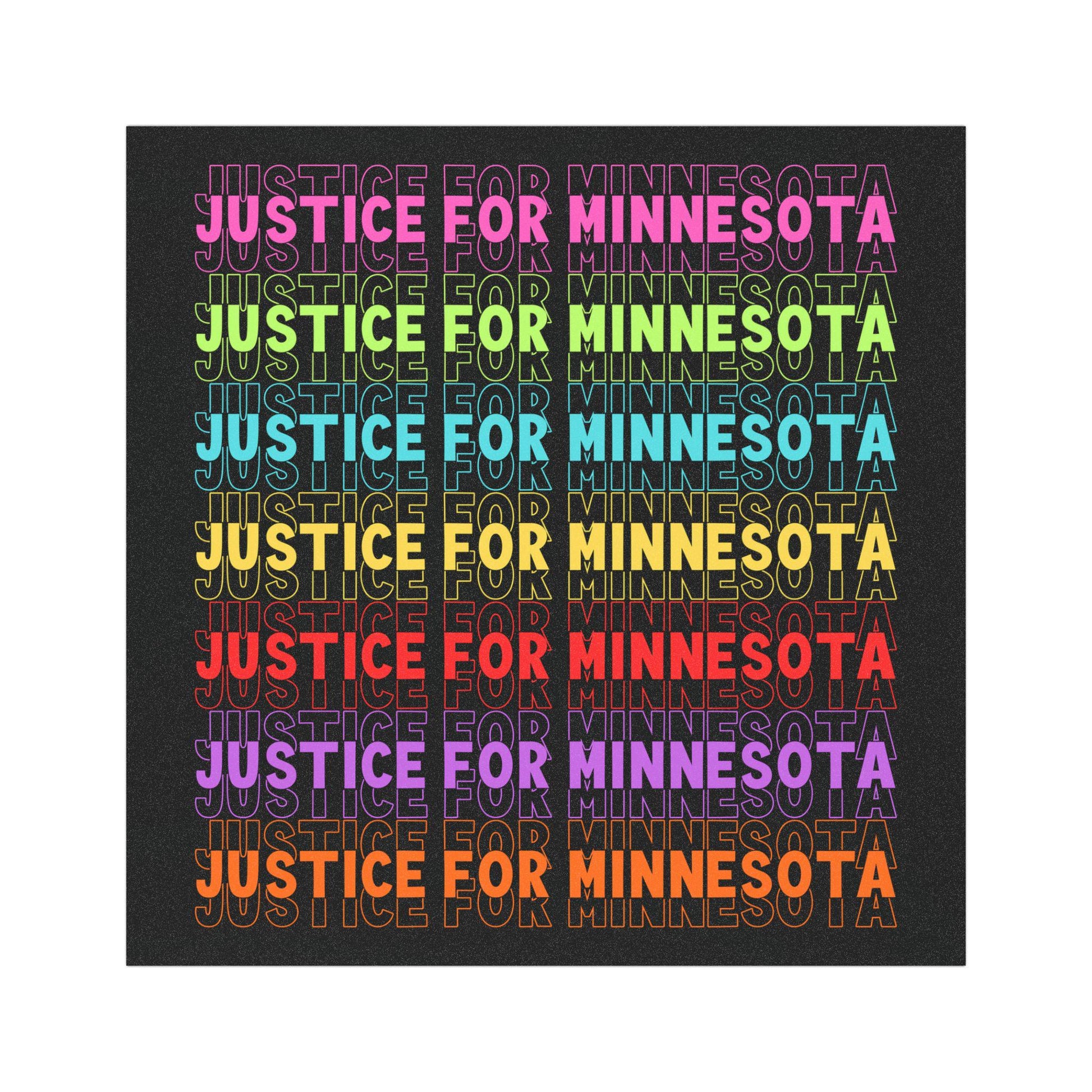 Justice For Minnesota Car Magnet, Abolish ICE Rainbow, Waltz Protest For Human Rights Bumper Sticker, Protest Rally F*ck ICE, Anti Trump FDT