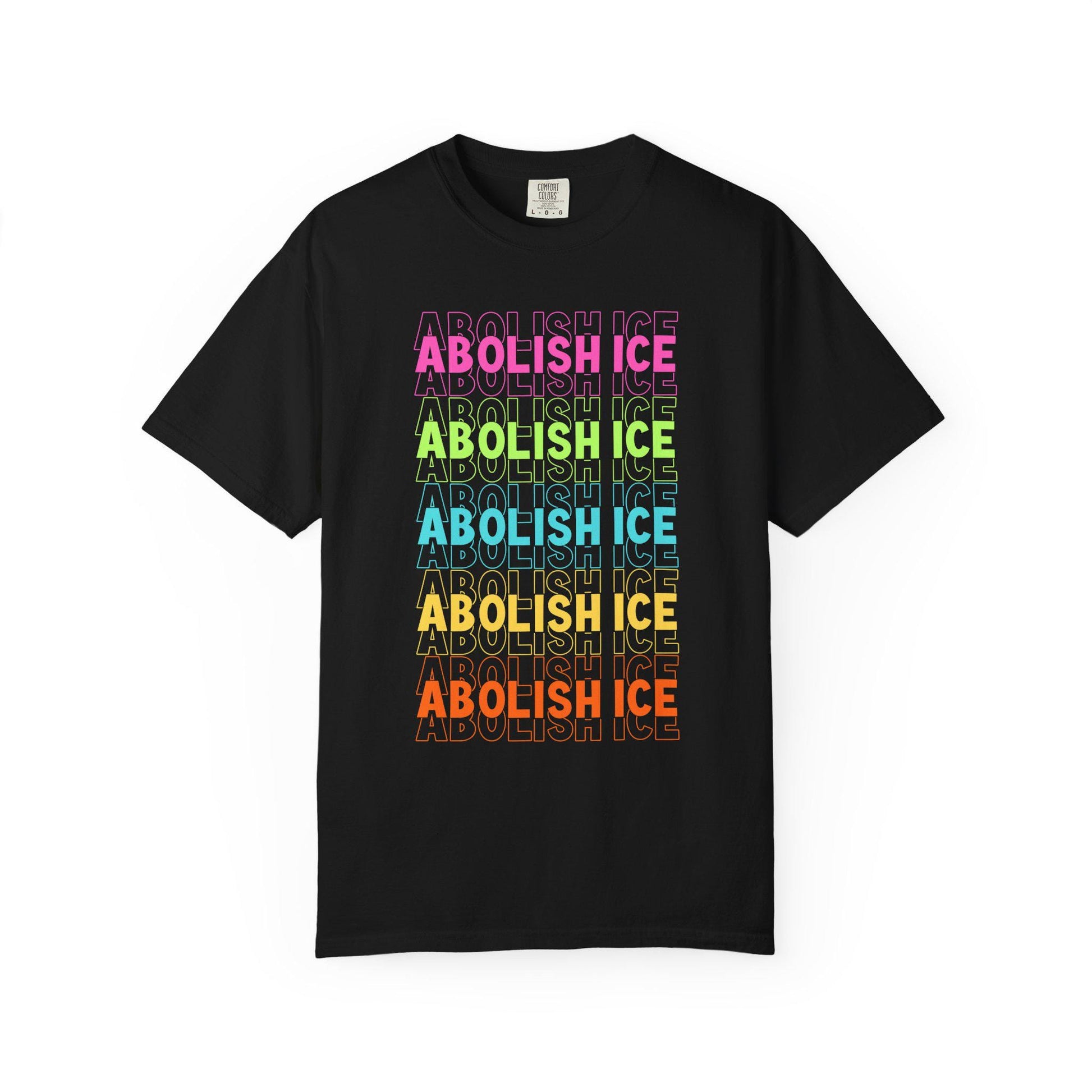 Abolish ICE Shirt, F*ck ICE TShirt, Justice For Minnesota T-Shirt, Chinga La Migra Merch, Anti Trump FDT, Rainbow Design Immigration Rights