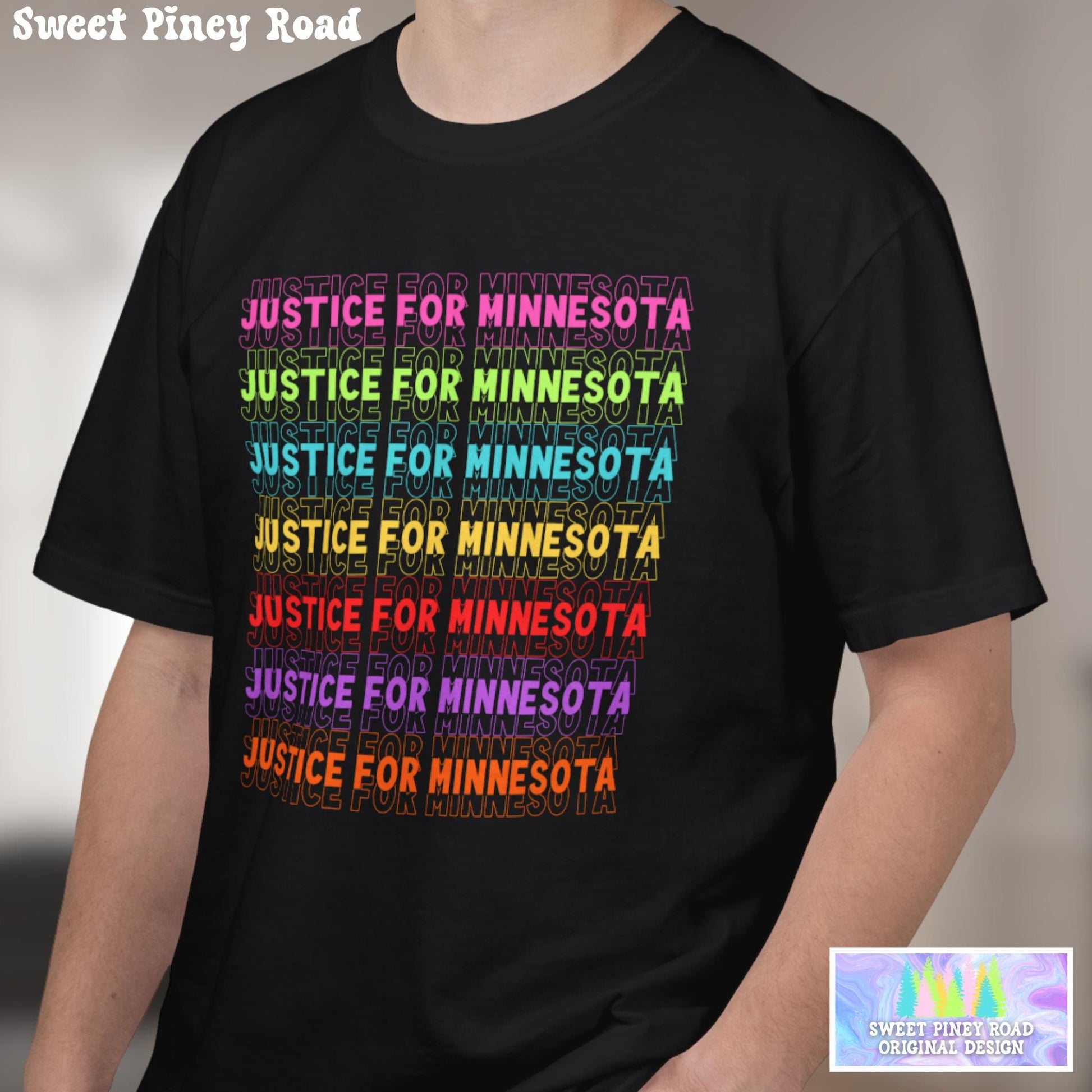Justice For Minnesota Shirt, Abolish ICE Rainbow T-Shirt, Waltz Protest For Human Rights Tshirt, Protest Rally Tee, F*ck ICE Anti Trump FDT