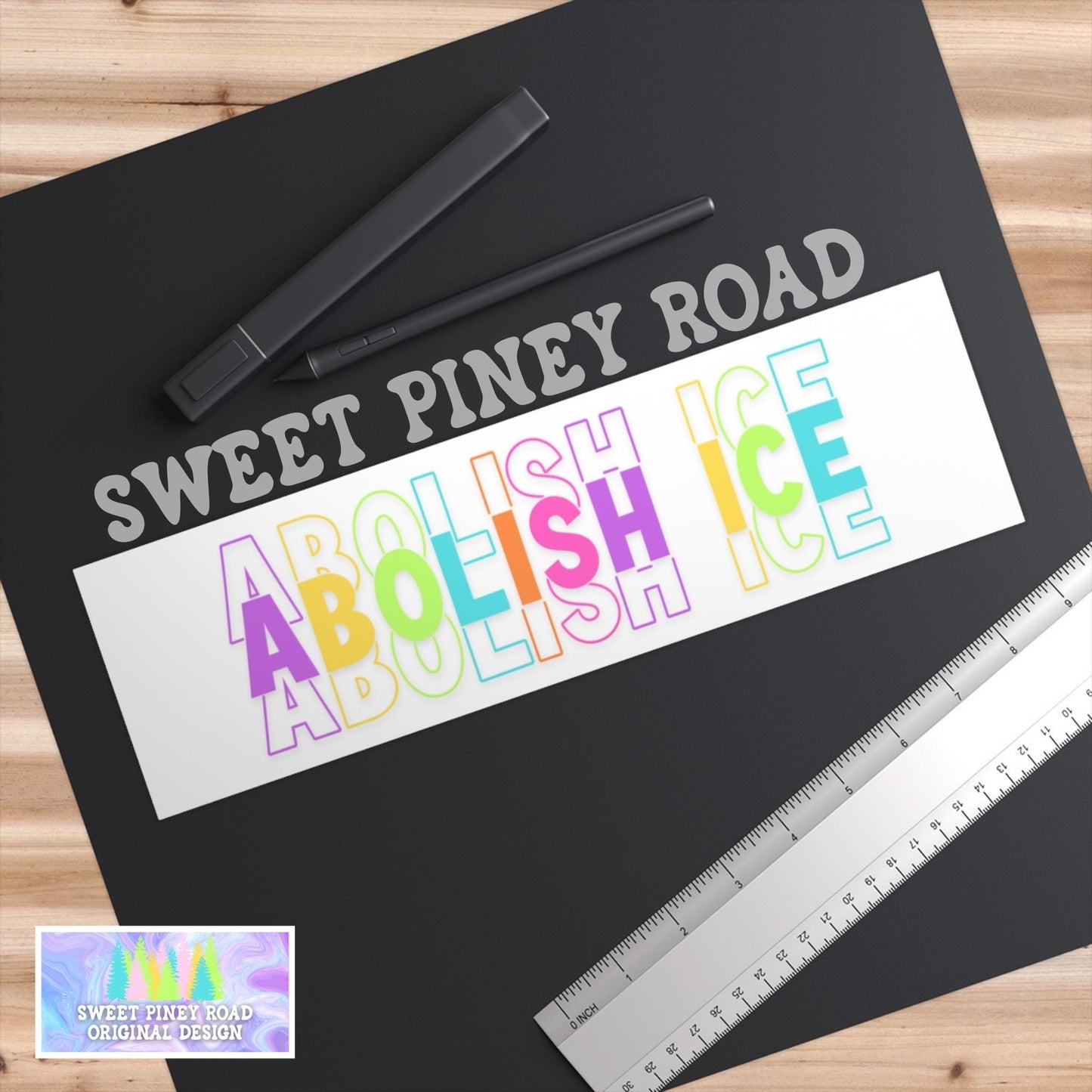 Abolish ICE Car Magnets, F*ck ICE Decal, Justice For Minnesota Bumper Sticker, Chinga La Migra Merch, Anti Trump FDT, Rainbow Design Decal