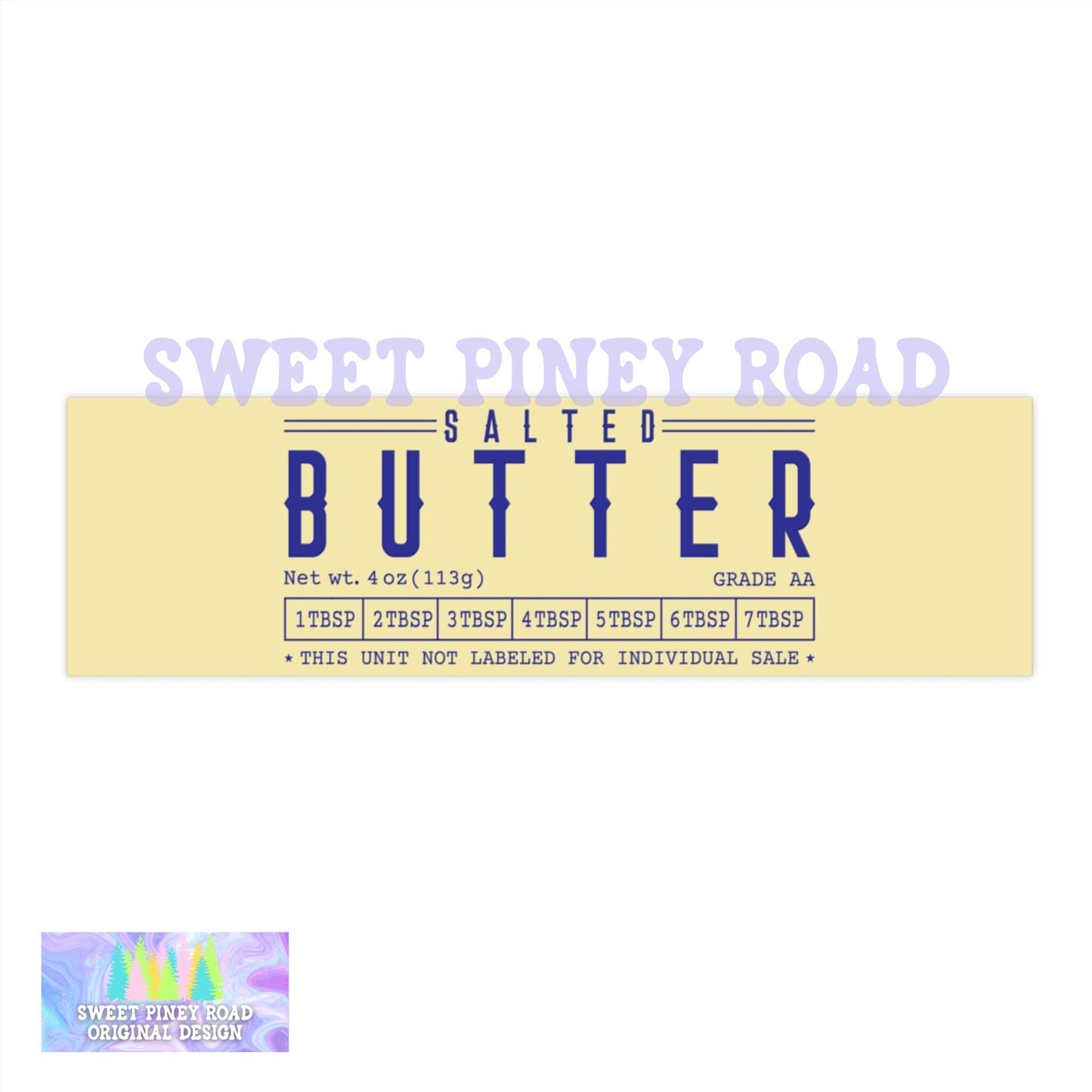 Hilarious Salted Butter Car Magnet, Funny Bumper Sticker, Meme Humor Gag Gift For Friend, Sarcastic Brainrot