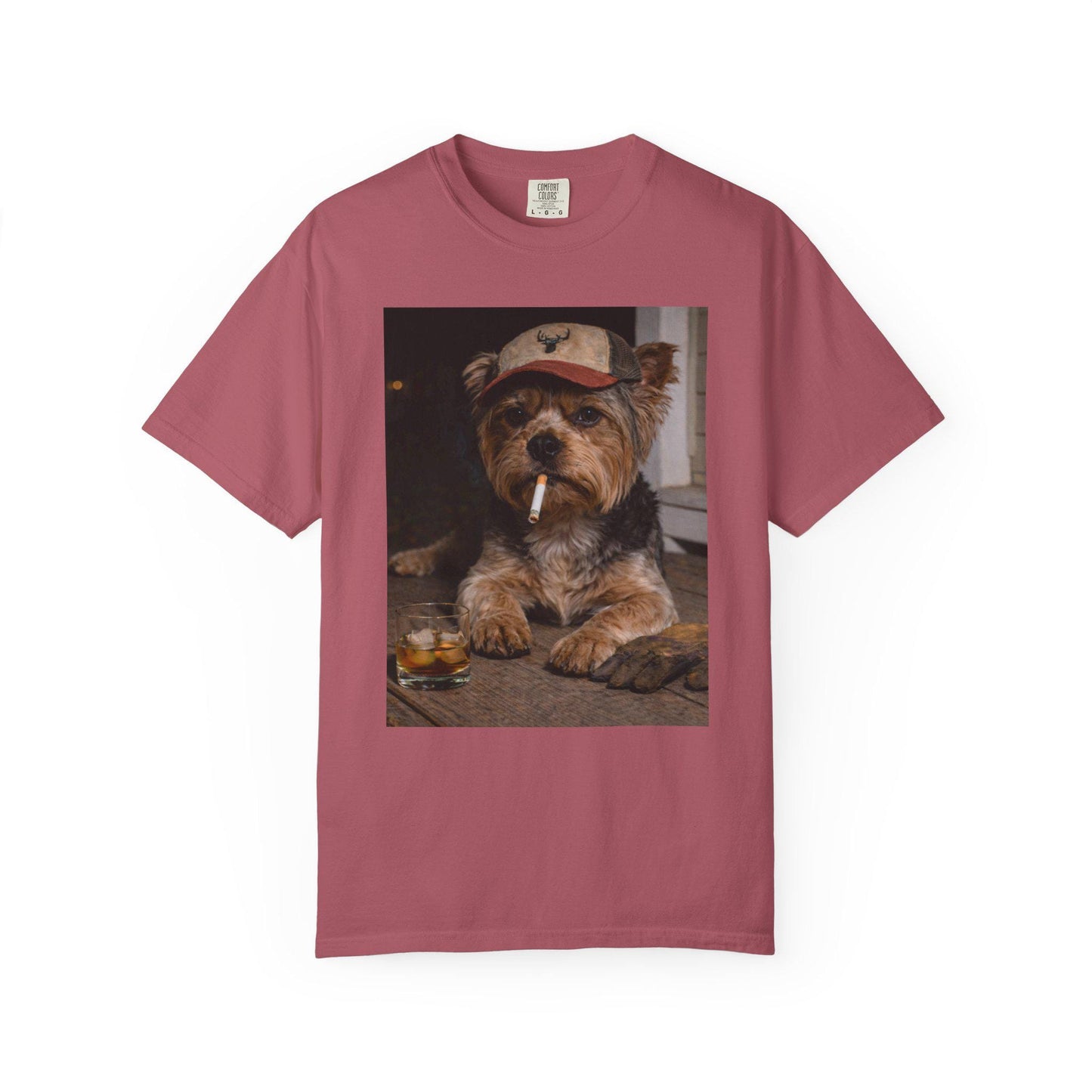 Funny Yorkie Shirt, Dog Dad T-Shirt, Blue Collar Man Gag Gift Tee For Husband, Yorkshire Terrier Owner Meme Humor Comfort Colors® Tshirt