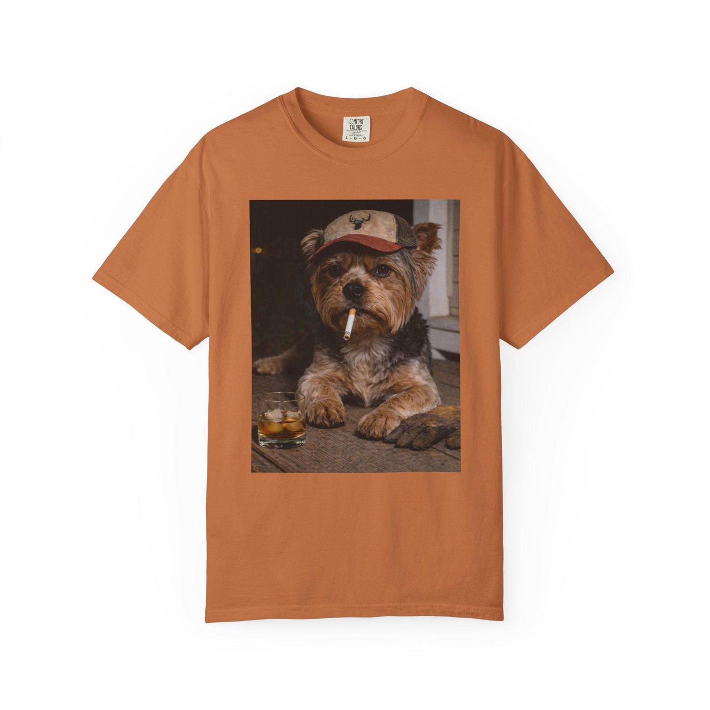 Funny Yorkie Shirt, Dog Dad T-Shirt, Blue Collar Man Gag Gift Tee For Husband, Yorkshire Terrier Owner Meme Humor Comfort Colors® Tshirt