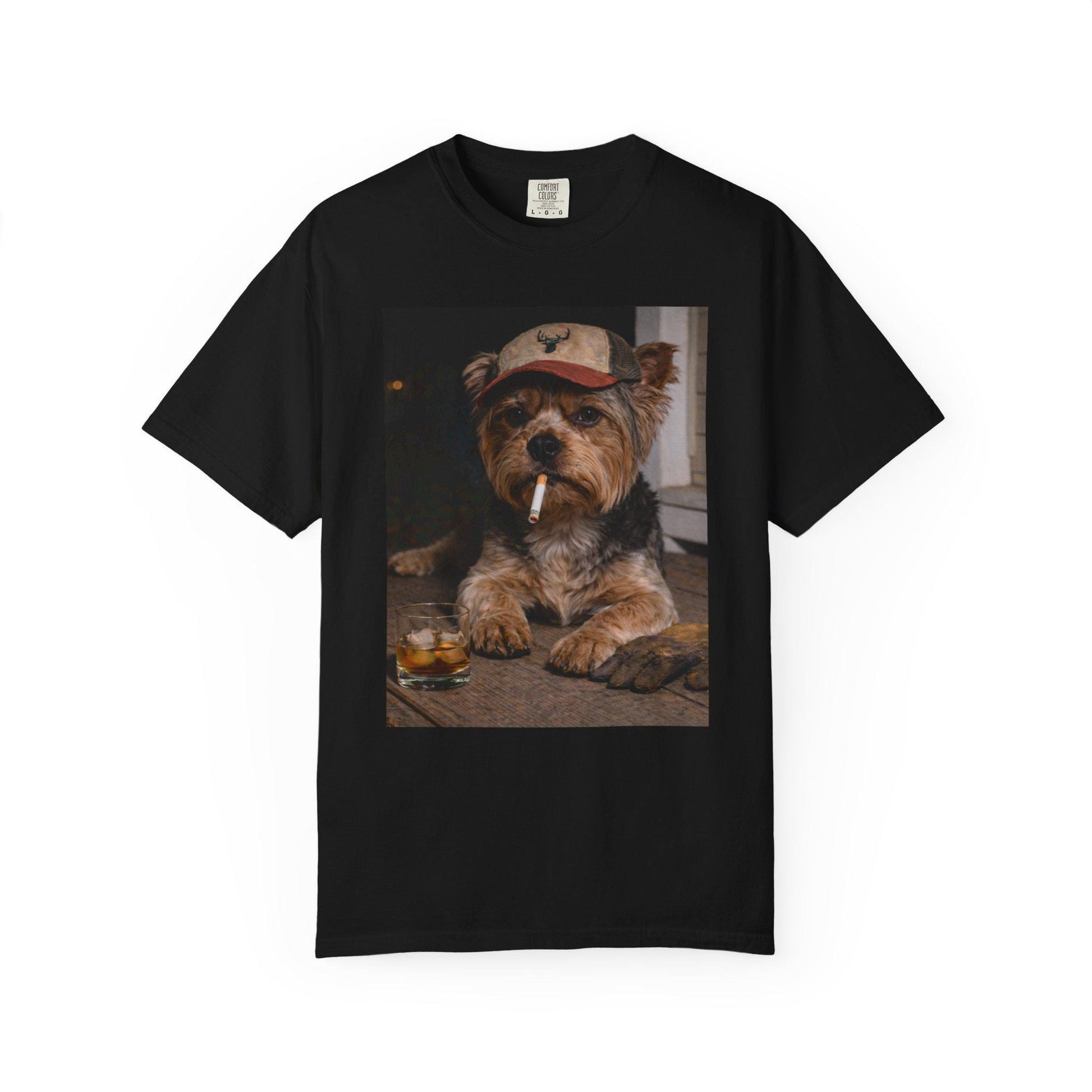 Funny Yorkie Shirt, Dog Dad T-Shirt, Blue Collar Man Gag Gift Tee For Husband, Yorkshire Terrier Owner Meme Humor Comfort Colors® Tshirt