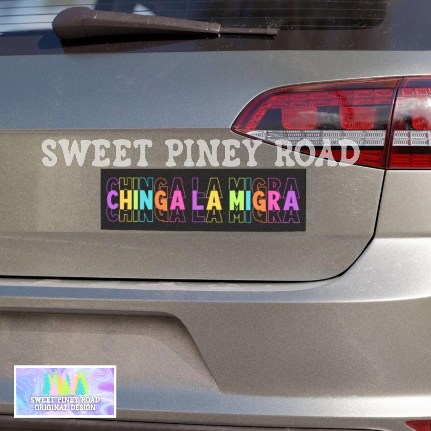 Chinga La Migra Car Magnet, F*ck ICE Bumper Sticker, Justice For Minnesota, Get Out Border Patrol, Anti Trump FDT Merch For Rally Protest