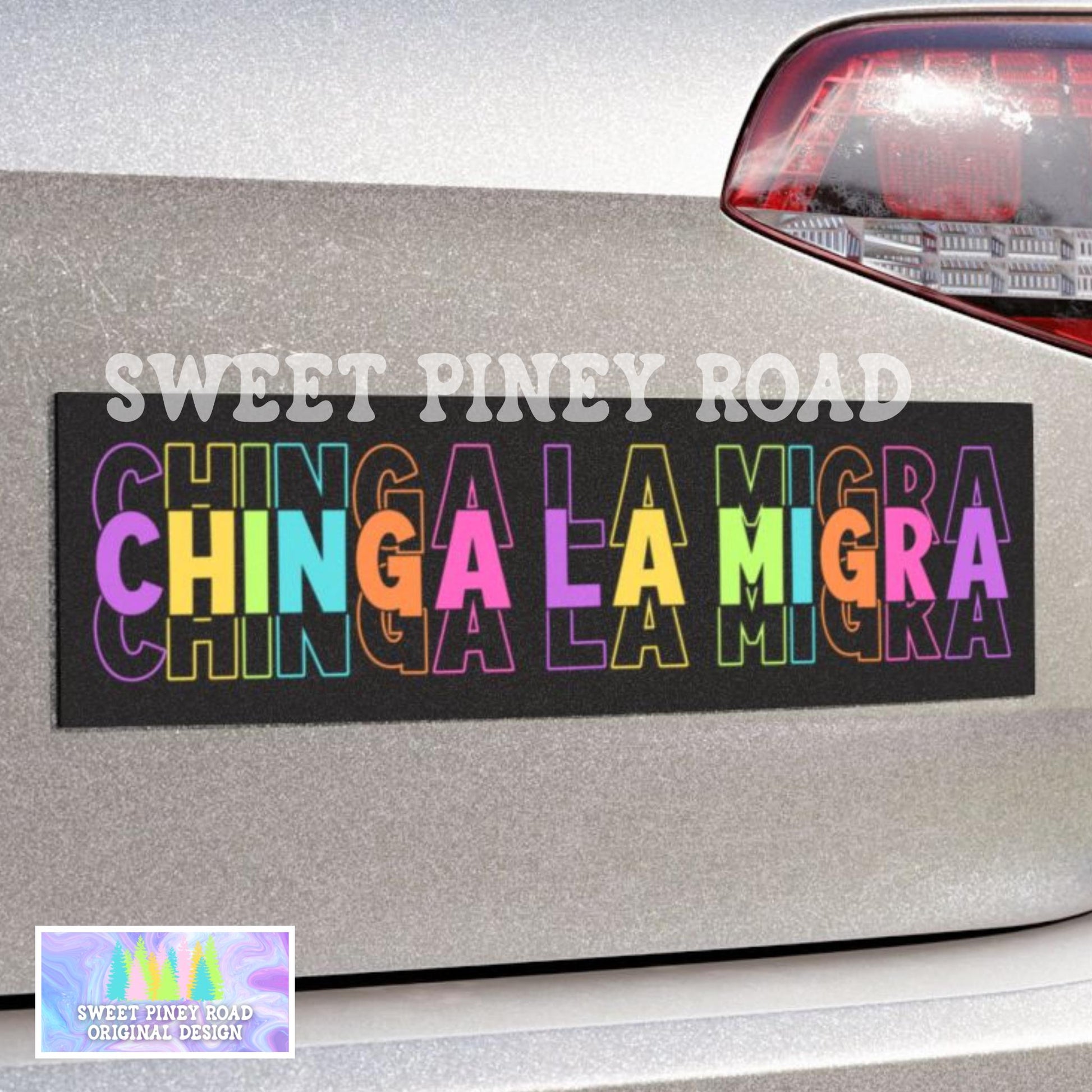 Chinga La Migra Car Magnet, F*ck ICE Bumper Sticker, Justice For Minnesota, Get Out Border Patrol, Anti Trump FDT Merch For Rally Protest