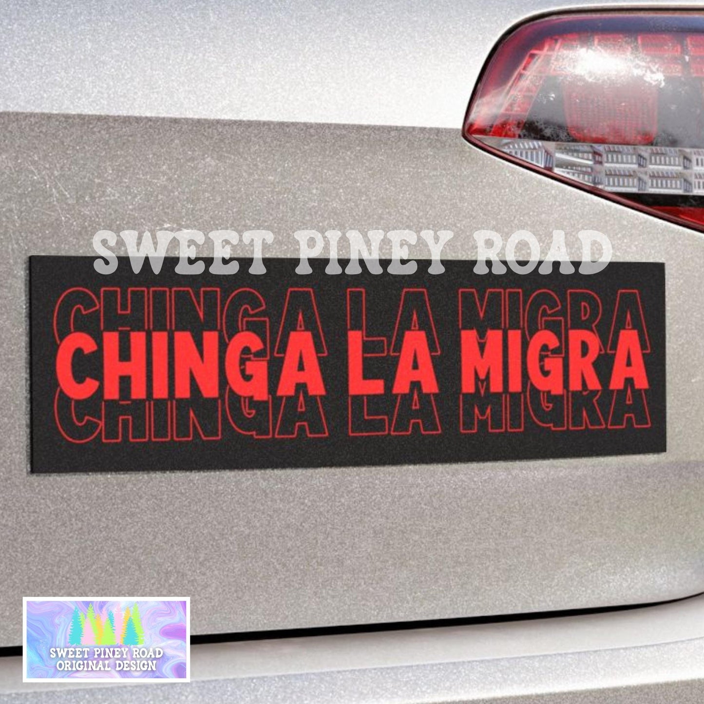 Chinga La Migra Car Magnet, F*ck ICE Bumper Sticker, Justice For Minnesota, Get Out Border Patrol, Anti Trump FDT Merch For Rally Protest