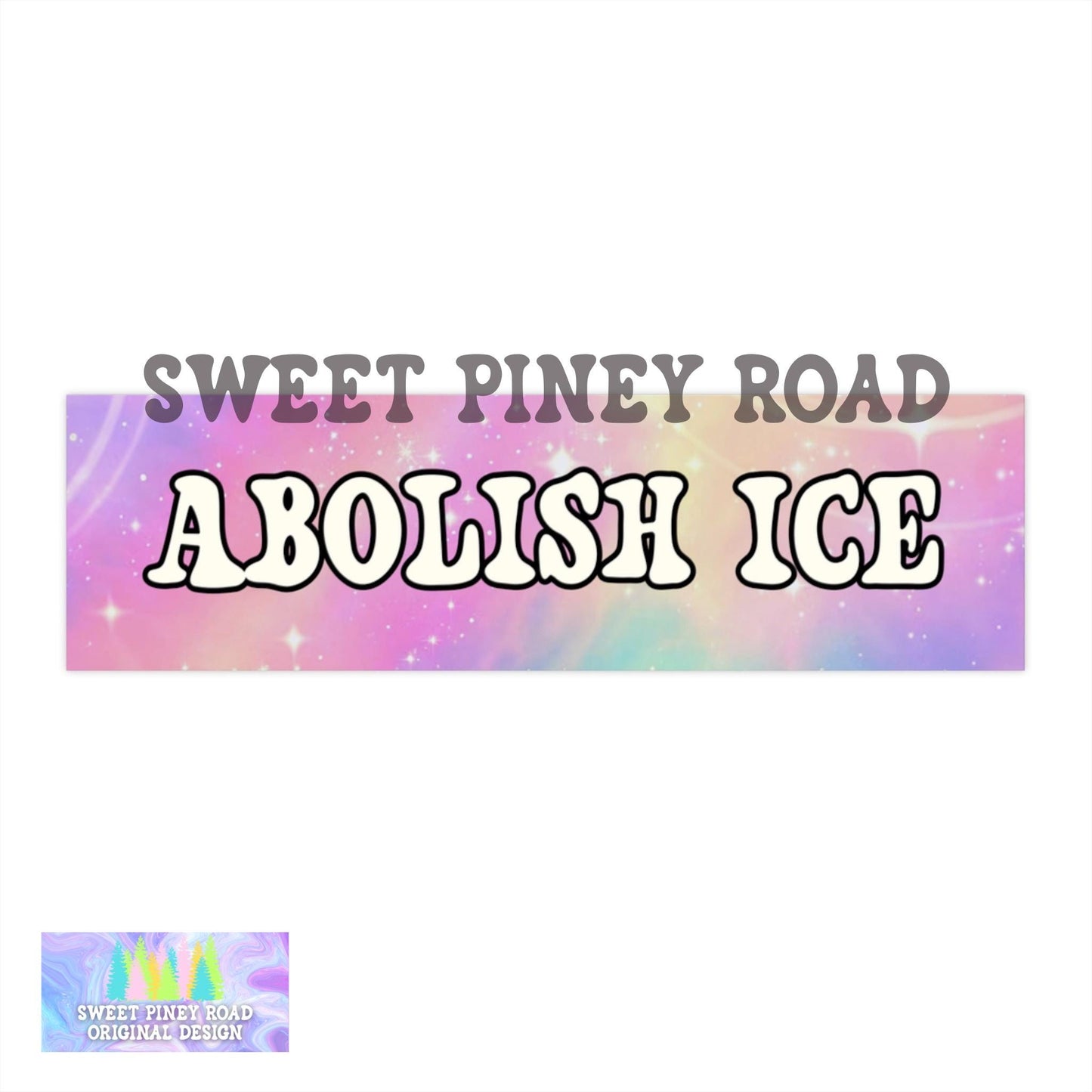 Abolish ICE Car Magnet or Bumper Sticker, No Borders Bumper Sticker, Immigration Rights Decal, Political Protest Sticker, Progressive Vinyl