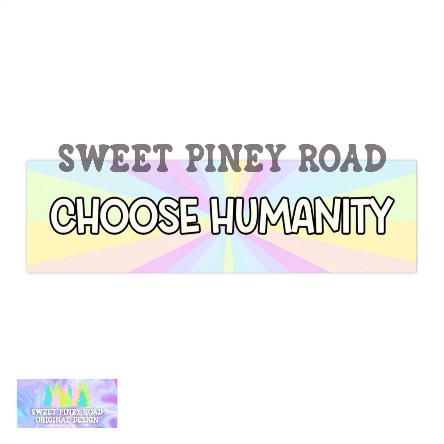 Choose Humanity Car Magnet, Human Rights Activist Bumper Sticker, Pro Immigration Ally, Equality Social Justice Decal, Political Protest