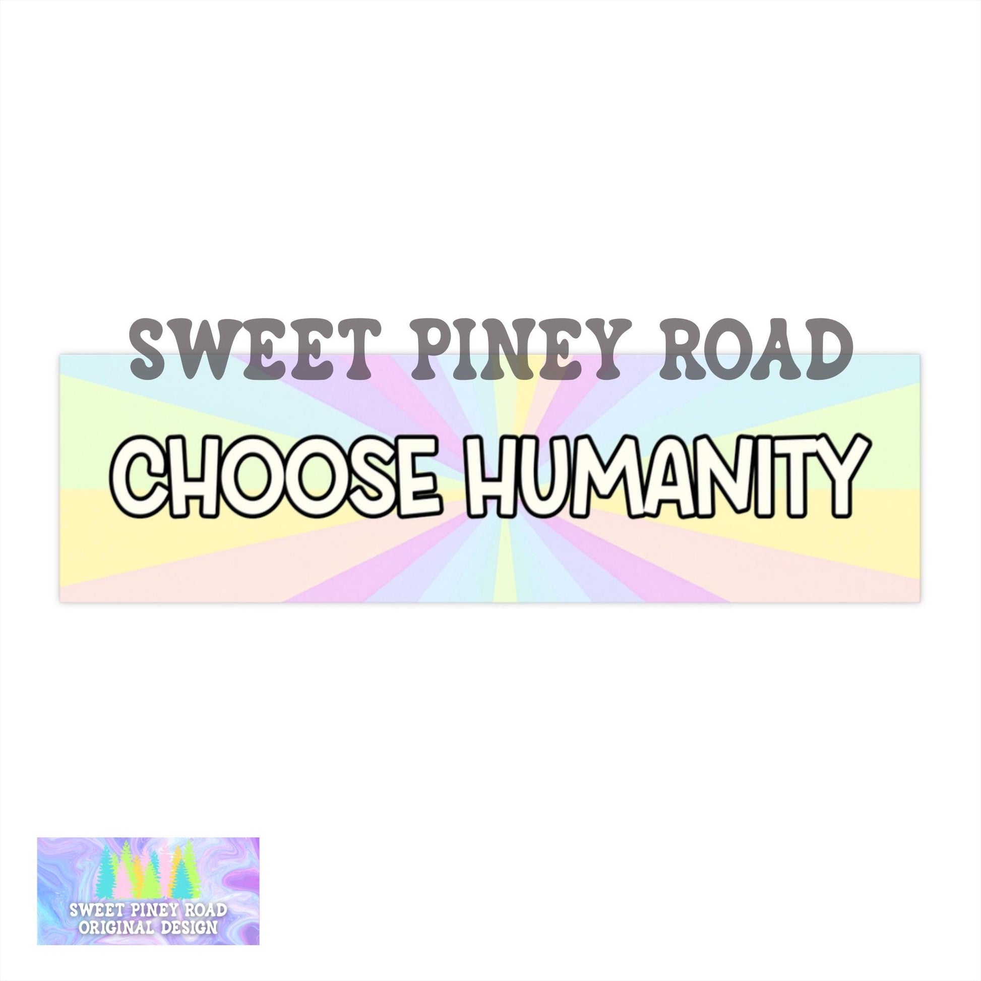 Choose Humanity Car Magnet, Human Rights Activist Bumper Sticker, Pro Immigration Ally, Equality Social Justice Decal, Political Protest