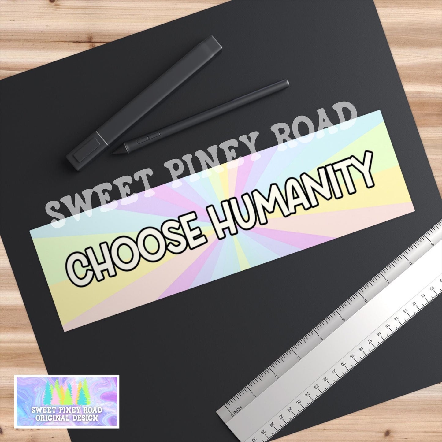 Choose Humanity Car Magnet, Human Rights Activist Bumper Sticker, Pro Immigration Ally, Equality Social Justice Decal, Political Protest