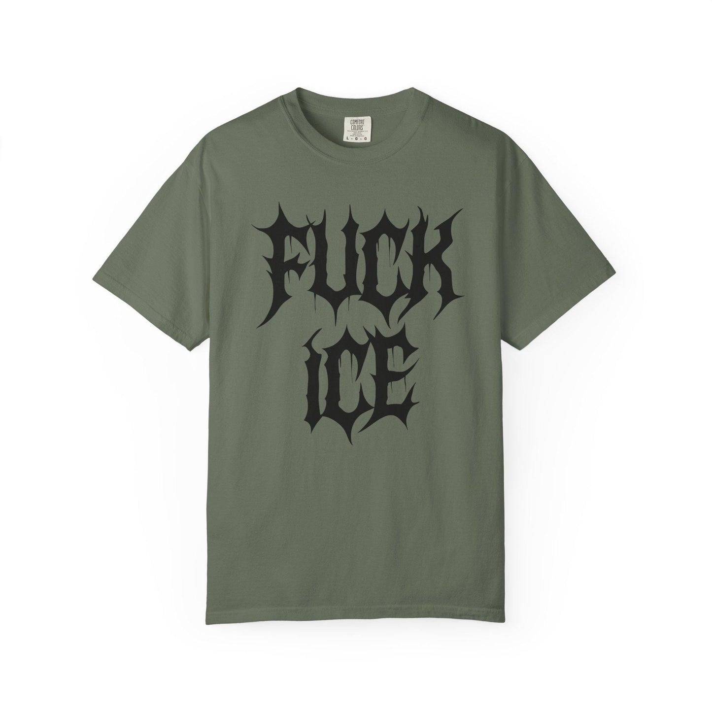 F*ck ICE Metalcore Shirt, Alternative Goth Abolish ICE Tshirt, Goth Font Tee, Deathcore Hardcore FDT T-Shirt, Anti Trump Pro Immigration