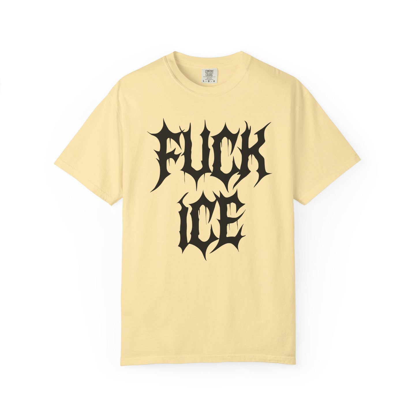 F*ck ICE Metalcore Shirt, Alternative Goth Abolish ICE Tshirt, Goth Font Tee, Deathcore Hardcore FDT T-Shirt, Anti Trump Pro Immigration