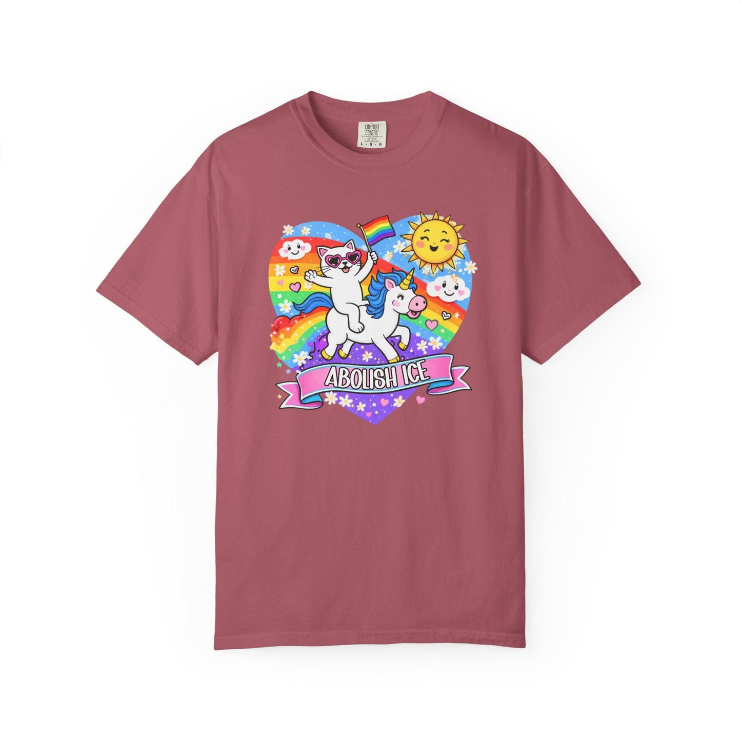 Abolish ICE TShirt, F*ck ICE Shirt Cute Cat, Unicorn Social Justice T-shirt, Human Rights LGBTQIA+ Tee, Immigrants Make American Great fdt