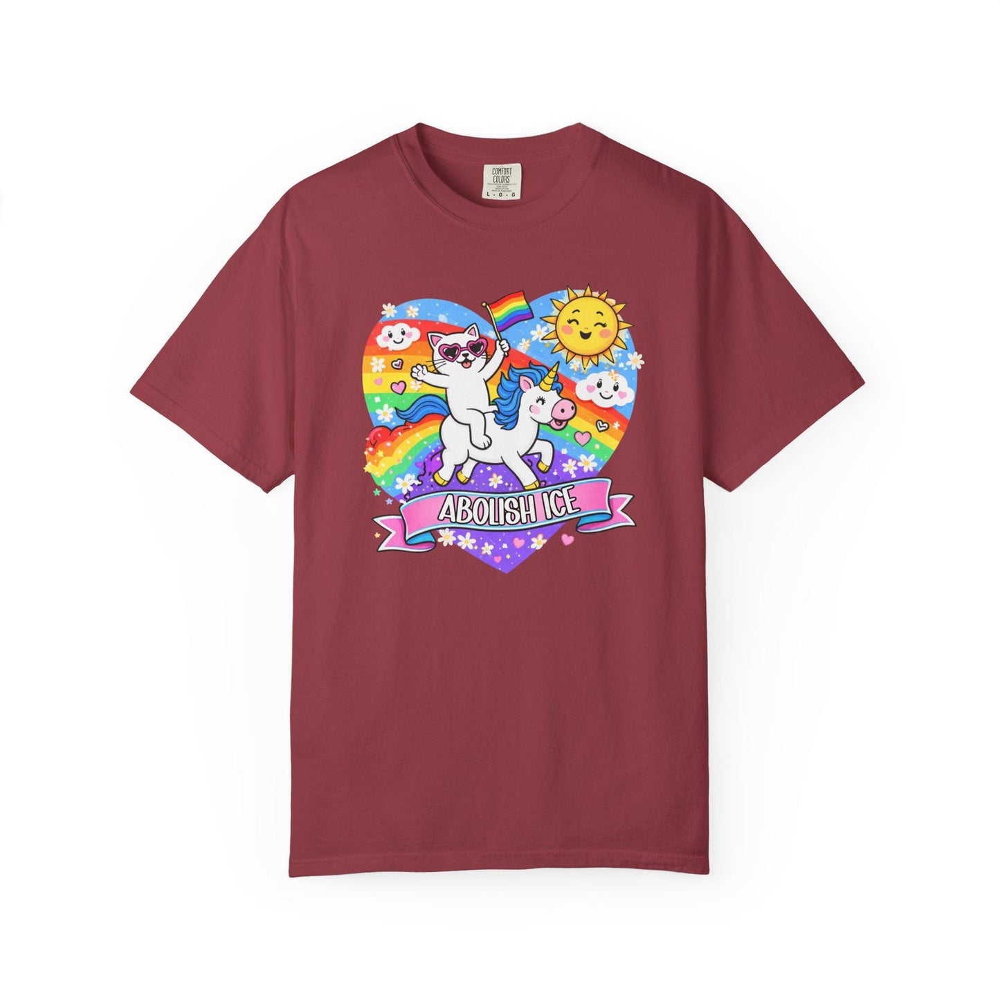 Abolish ICE TShirt, F*ck ICE Shirt Cute Cat, Unicorn Social Justice T-shirt, Human Rights LGBTQIA+ Tee, Immigrants Make American Great fdt