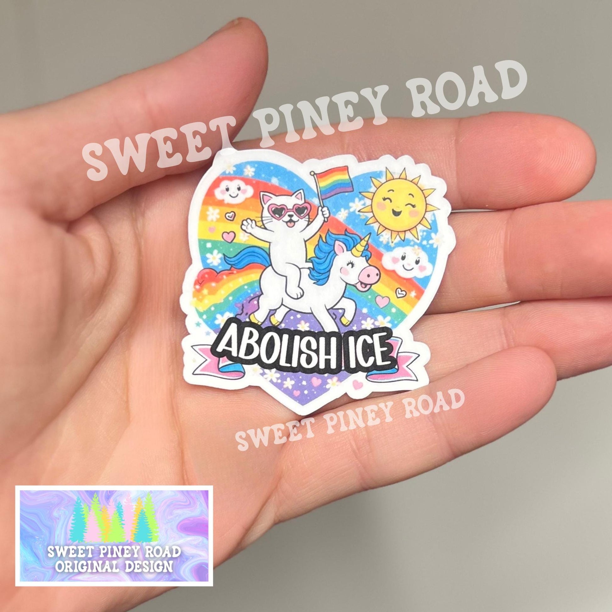 Abolish ICE Sticker Pack 10/20/55/110 pc STICKERS (1 or 2in.) Glossy! F*ck ICE Stickers, Chinga La Migra, Anti Trump Rainbow Subtle fdt