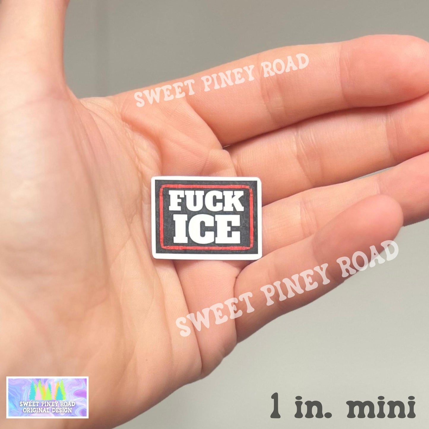 F*ck ICE Stickers 15/30/50/100pc (1 or 2in.) Glossy! Abolish ICE Sticker Pack, Anti Trump Political Protest Rally, Pro Immigration