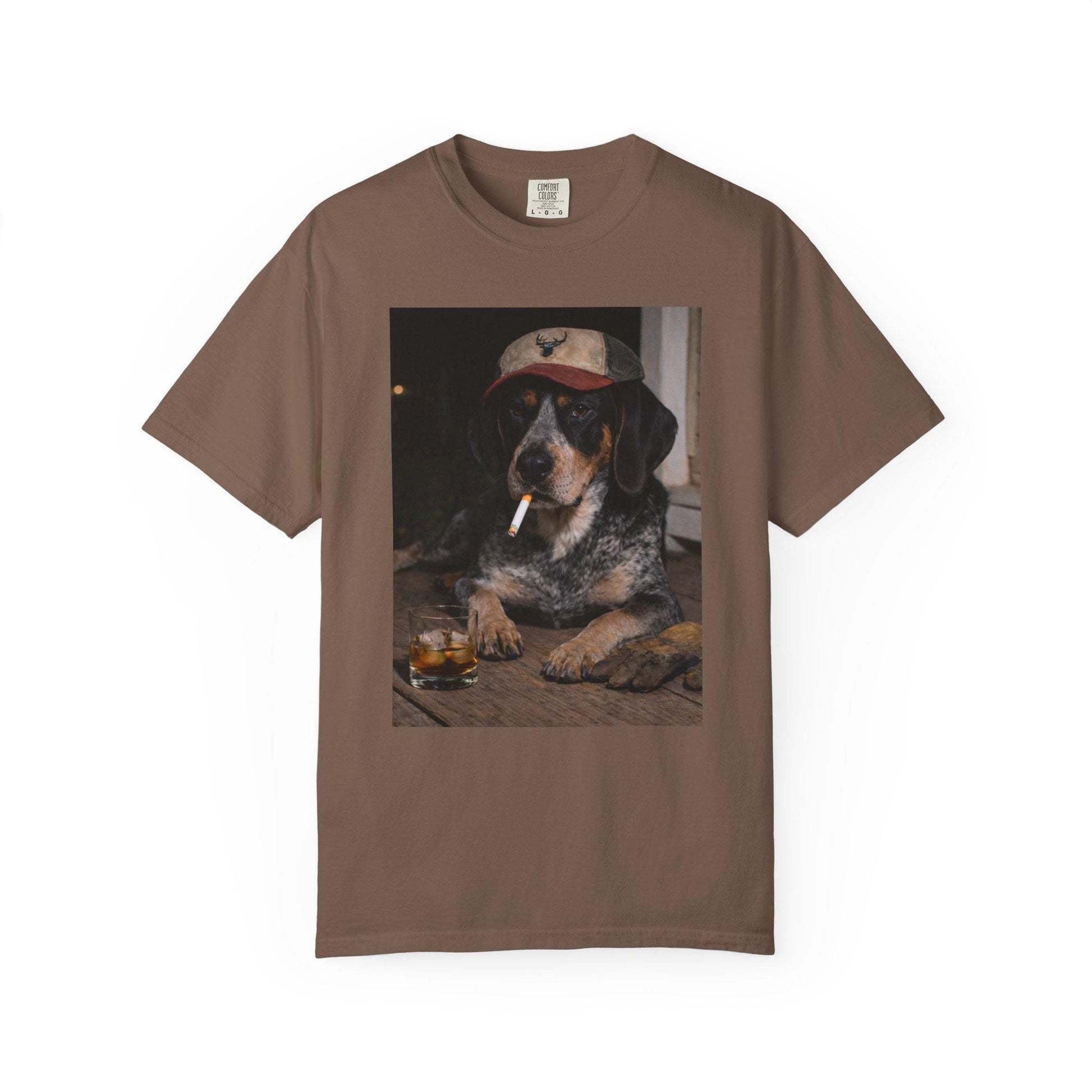 Funny Bluetick Coonhound Shirt, Dog Dad T-Shirt, Blue Collar Man Gag Gift Tee For Husband, Coondog Meme Humor Comfort Colors® Tshirt