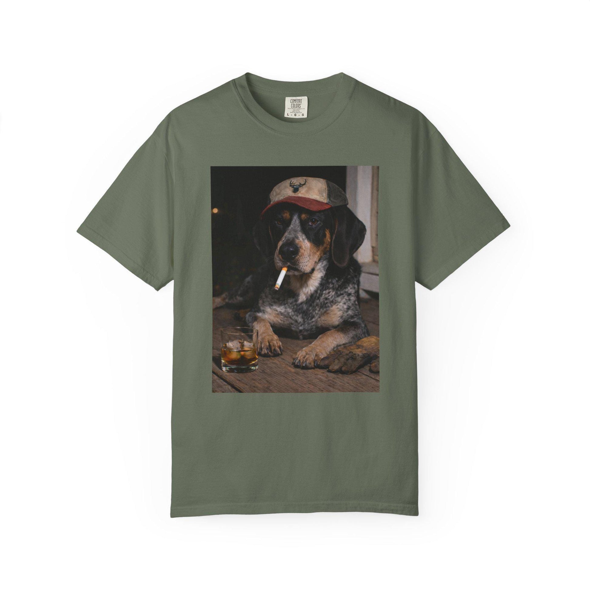 Funny Bluetick Coonhound Shirt, Dog Dad T-Shirt, Blue Collar Man Gag Gift Tee For Husband, Coondog Meme Humor Comfort Colors® Tshirt