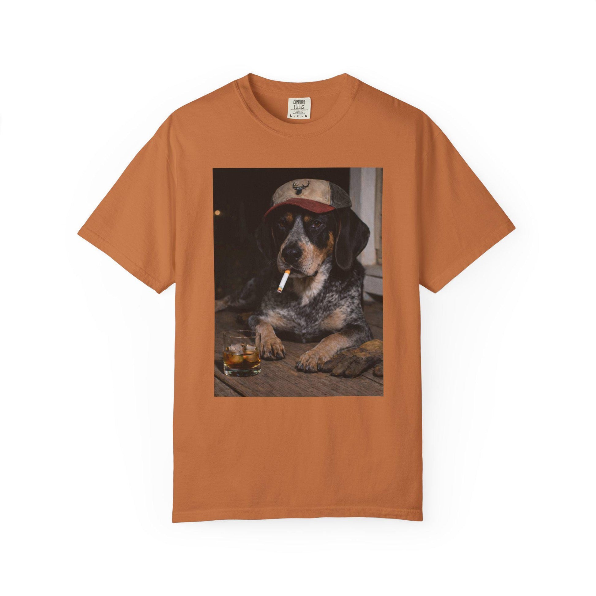 Funny Bluetick Coonhound Shirt, Dog Dad T-Shirt, Blue Collar Man Gag Gift Tee For Husband, Coondog Meme Humor Comfort Colors® Tshirt