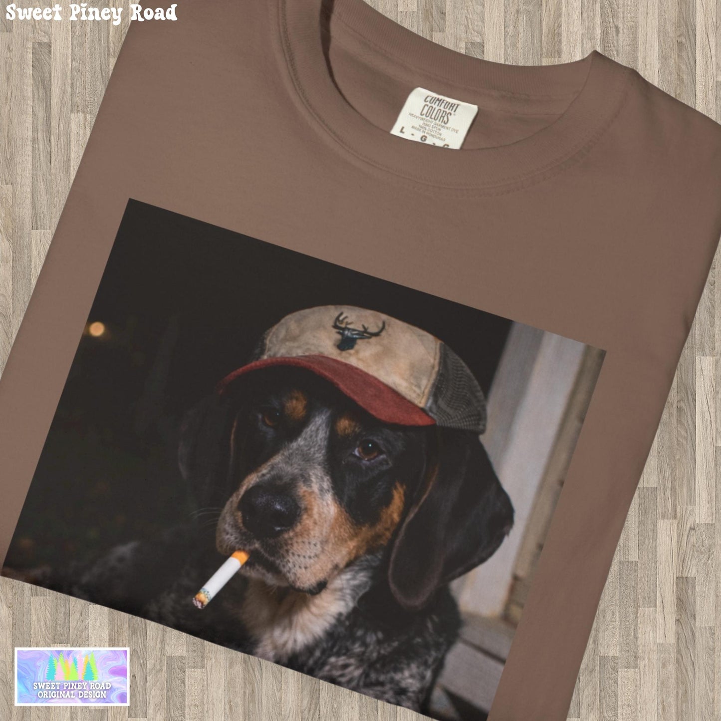 Funny Bluetick Coonhound Shirt, Dog Dad T-Shirt, Blue Collar Man Gag Gift Tee For Husband, Coondog Meme Humor Comfort Colors® Tshirt