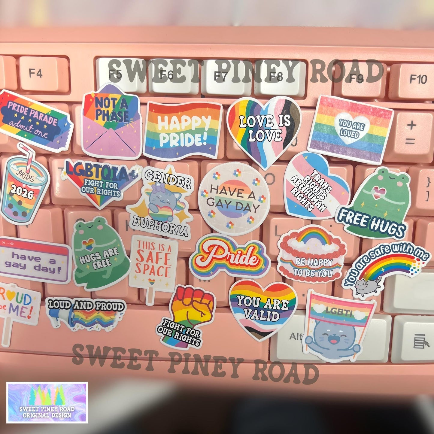 Pride Stickers Bundle, LGBTQIA+ Rainbow Support, Mini Vinyl Sticker Pack, Pride Festival Favor, Queer Inclusive Gift, Cute Parade Handouts