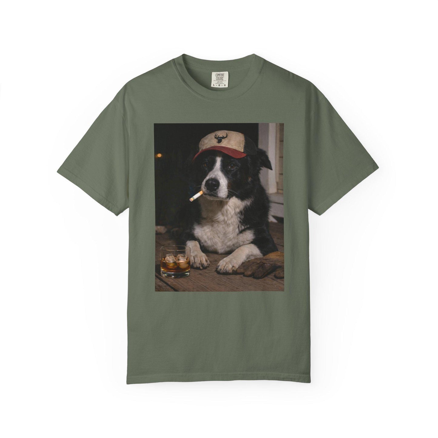 Funny Border Collie Shirt, Dog Dad T-Shirt, Blue Collar Man Gag Gift Tee For Husband, I Got That Dog In Me Meme Humor Comfort Colors® Tshirt