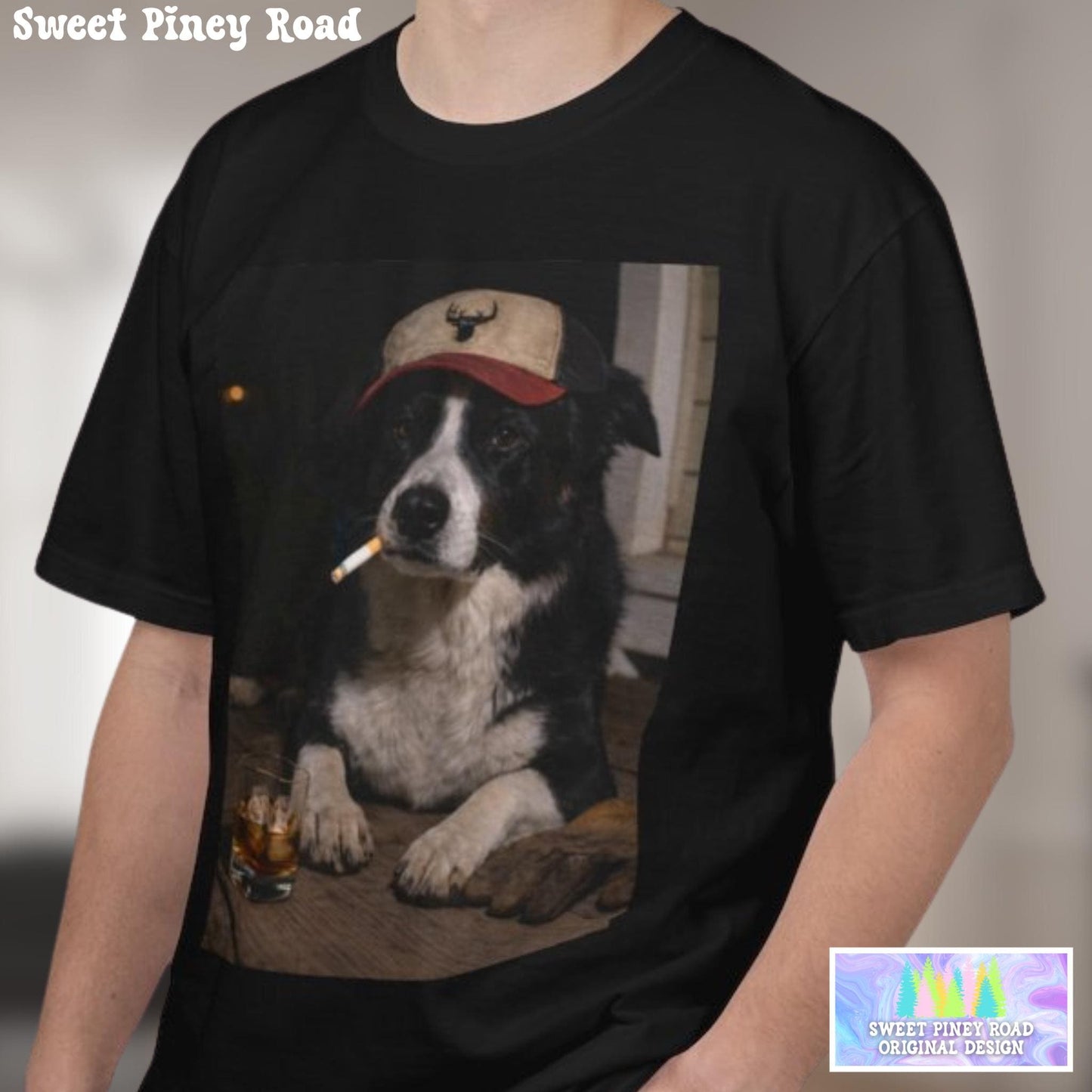 Funny Border Collie Shirt, Dog Dad T-Shirt, Blue Collar Man Gag Gift Tee For Husband, I Got That Dog In Me Meme Humor Comfort Colors® Tshirt