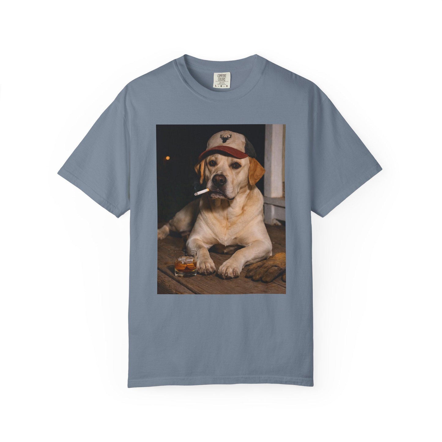 Funny Labrador Retriever Shirt, Dog Dad T-Shirt, Blue Collar Man Gag Gift Tee For Husband, Hilarious Meme Humor Comfort Colors® Tshirt